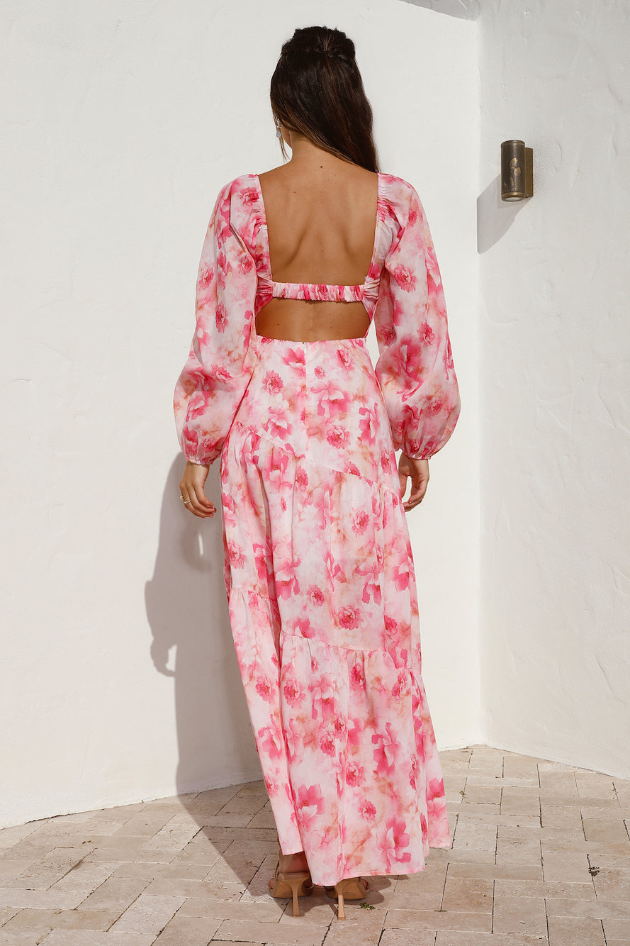 Like A Princess Maxi Dress Pink-Seaa Fashion