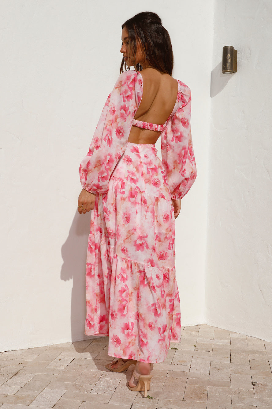Like A Princess Maxi Dress Pink-Seaa Fashion