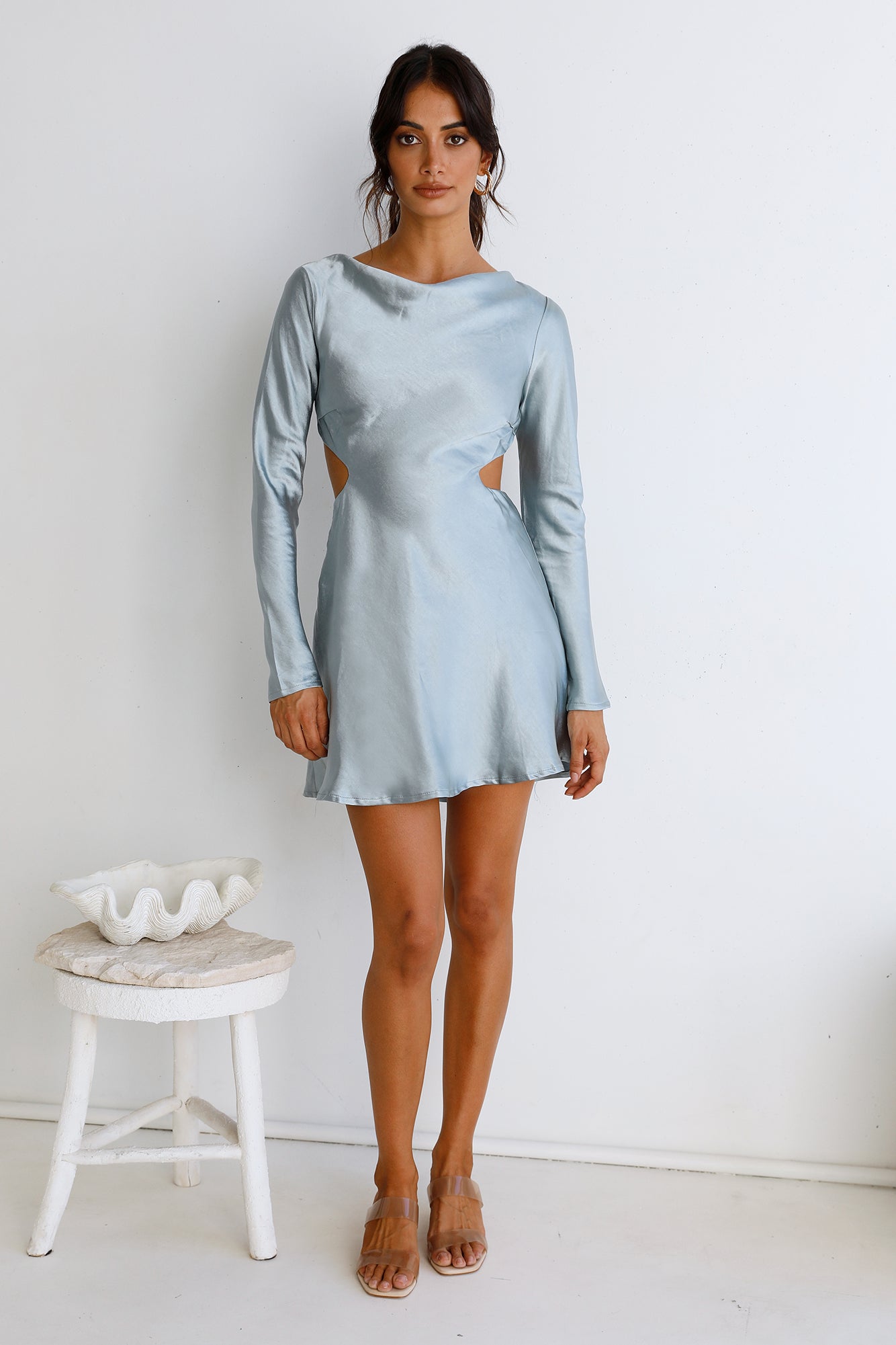 Peripheral Vision Dress Blue-Seaa Fashion