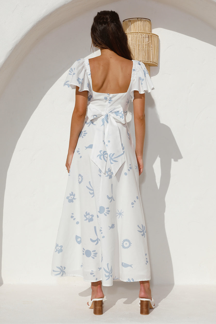 Angel Baby Maxi Dress Blue-Seaa Fashion