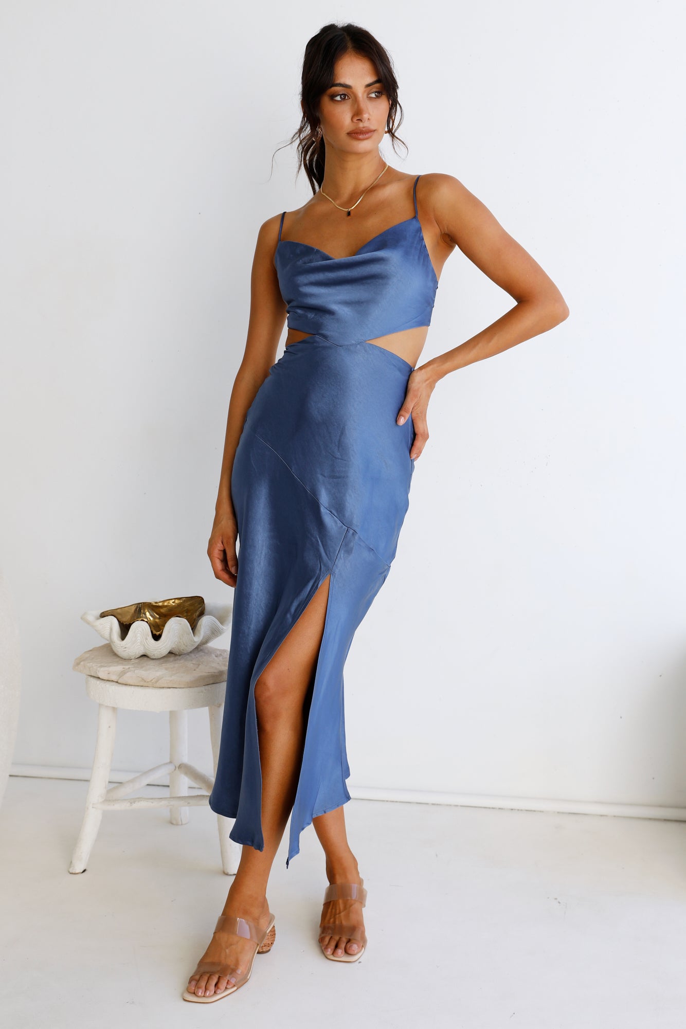 Touch The Sky Maxi Dress Blue-Seaa Fashion