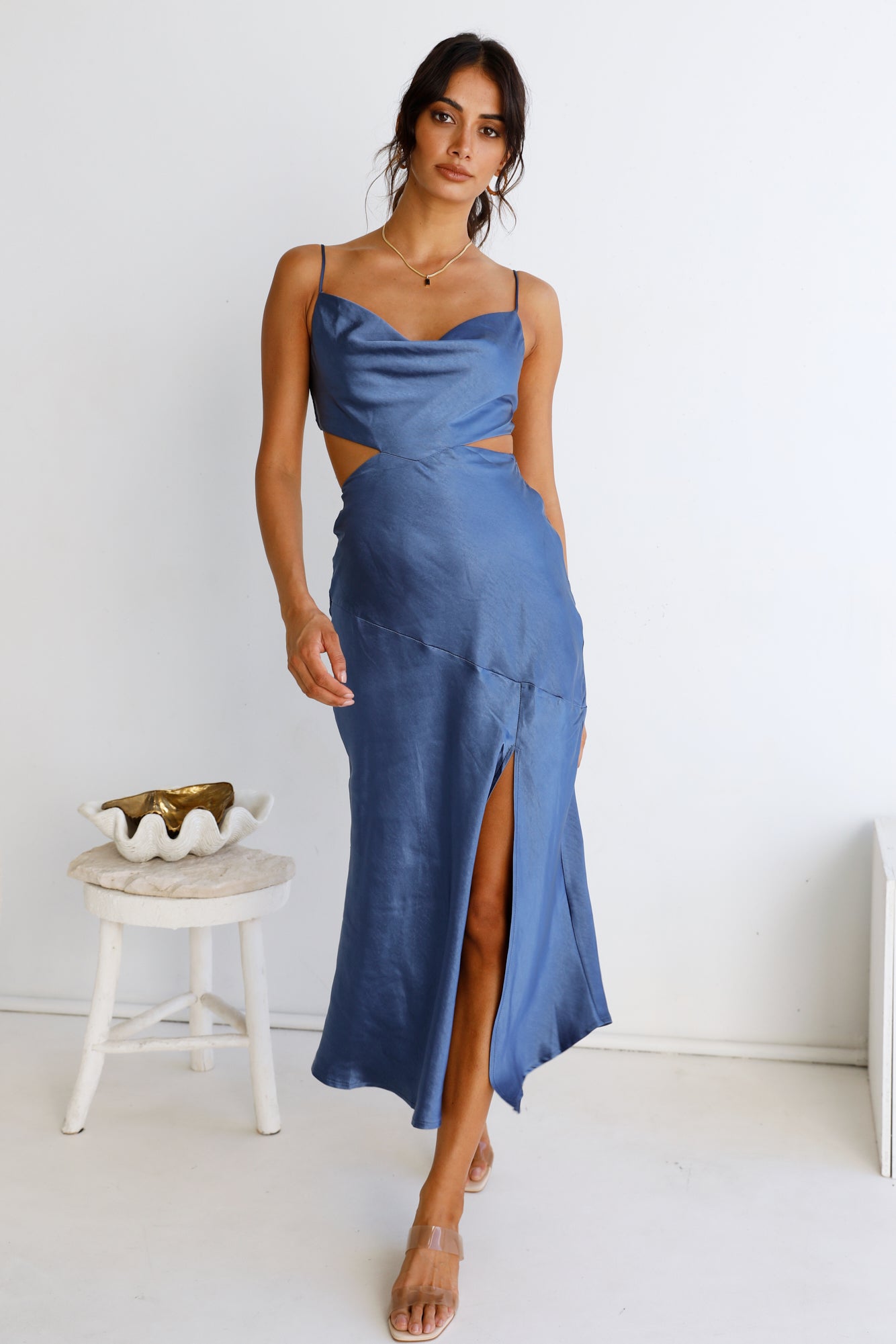 Touch The Sky Maxi Dress Blue-Seaa Fashion