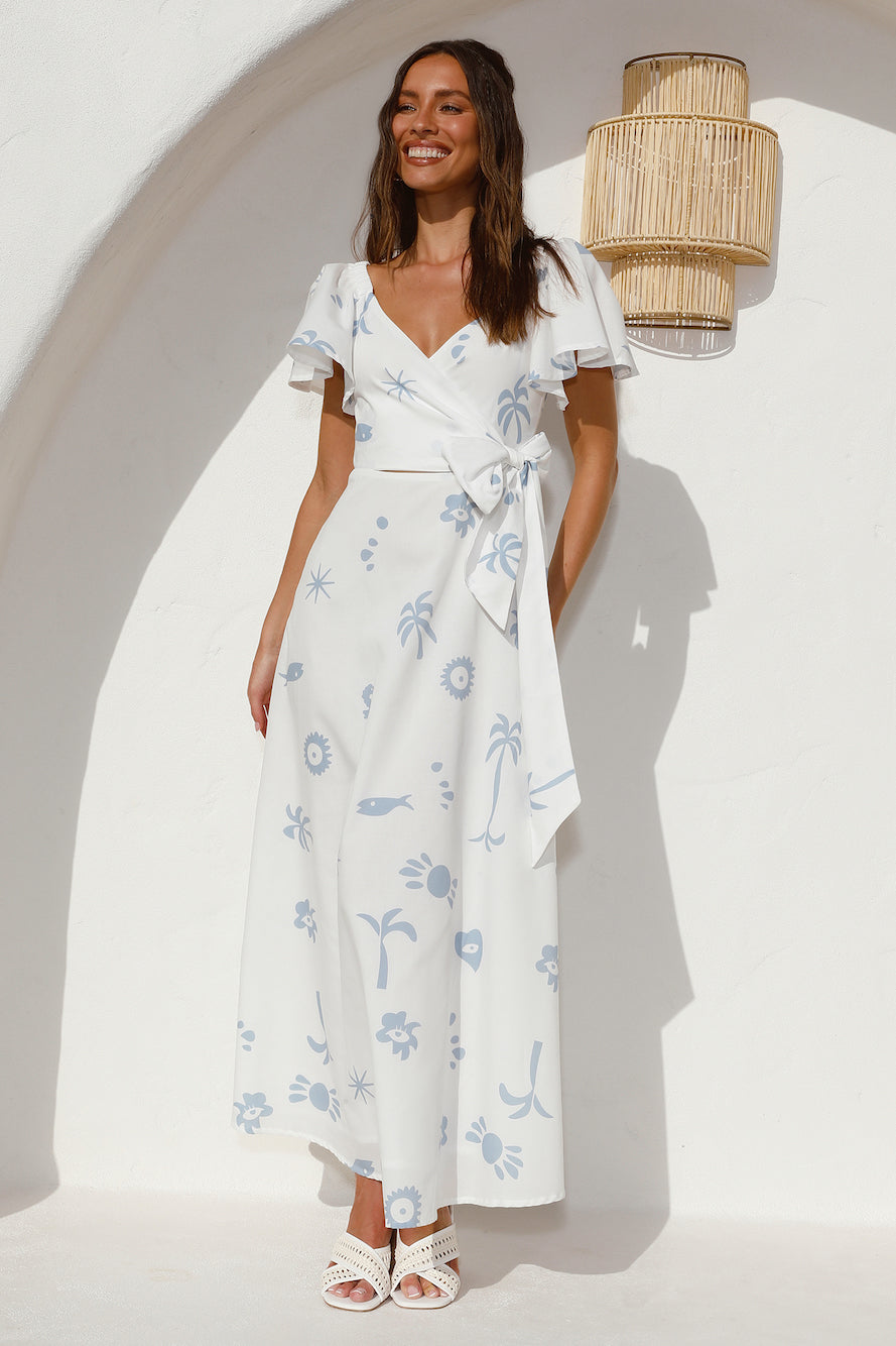 Angel Baby Maxi Dress Blue-Seaa Fashion