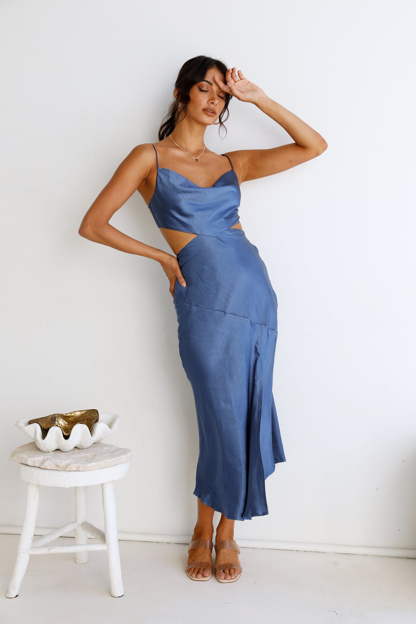 Touch The Sky Maxi Dress Blue-Seaa Fashion