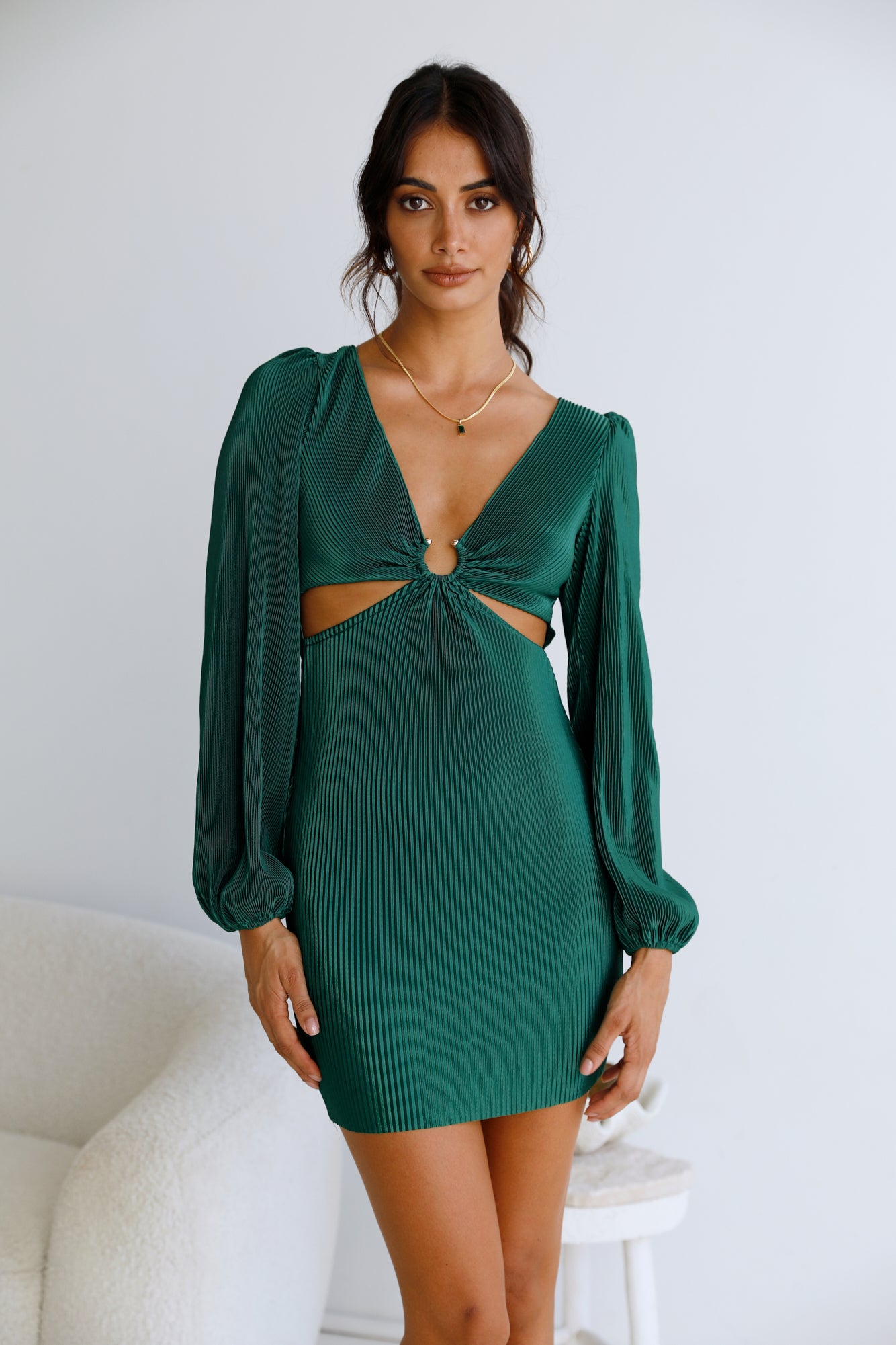 In My World Dress Green-Seaa Fashion