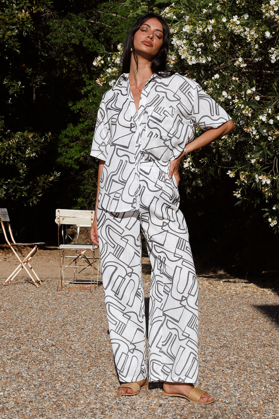 Table For One Pants White-Seaa Fashion