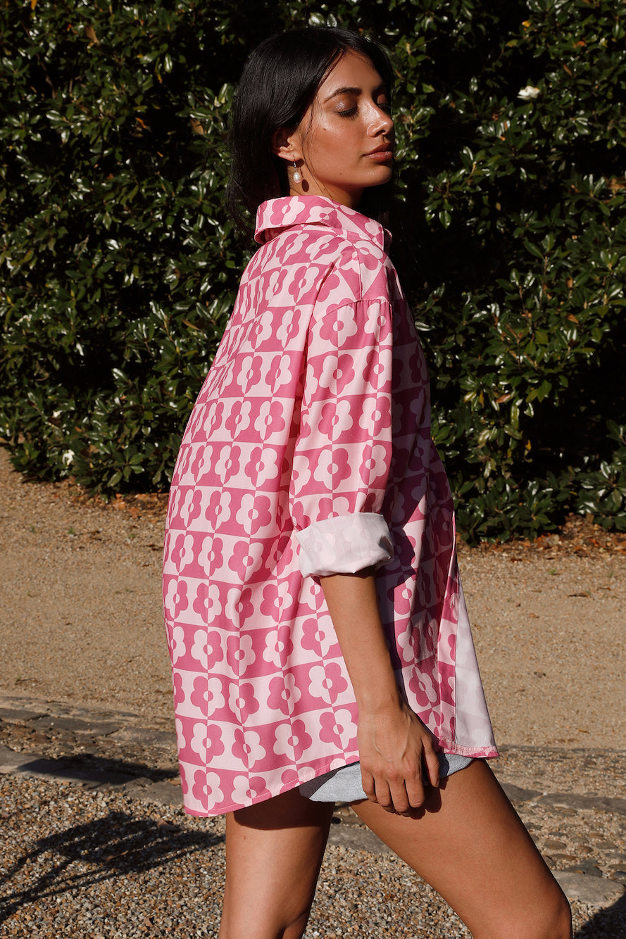 Secrets Of Summer Shirt Pink-Seaa Fashion