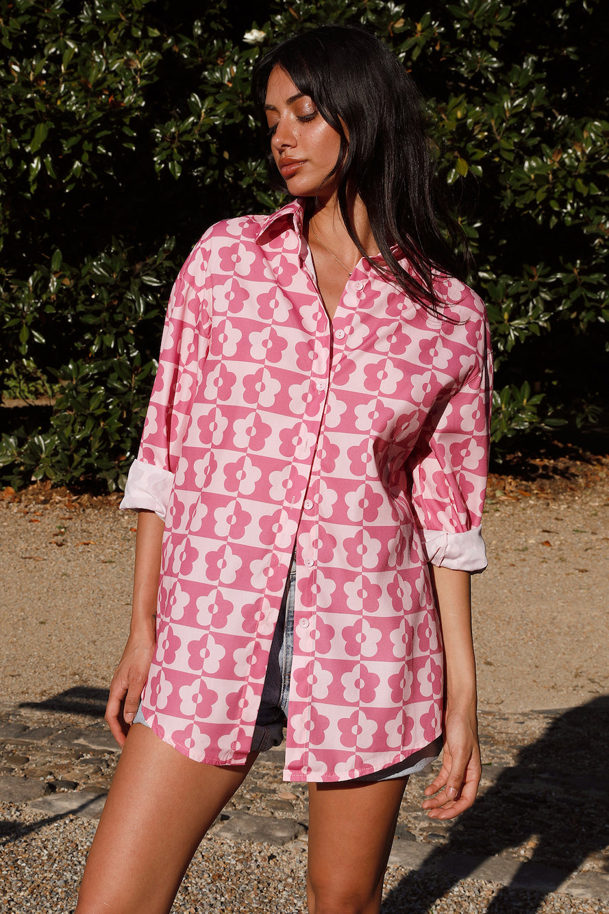 Secrets Of Summer Shirt Pink-Seaa Fashion
