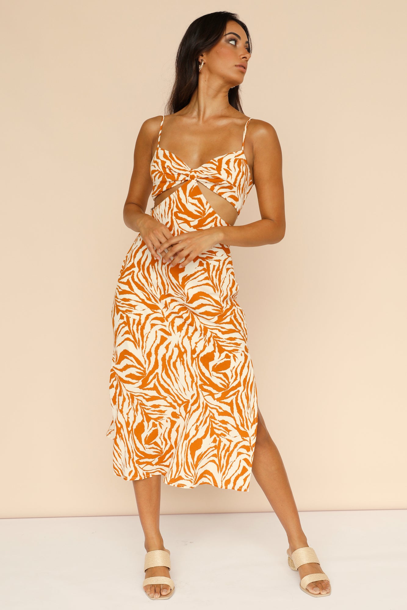 Tigers Eyes Maxi Dress-Seaa Fashion