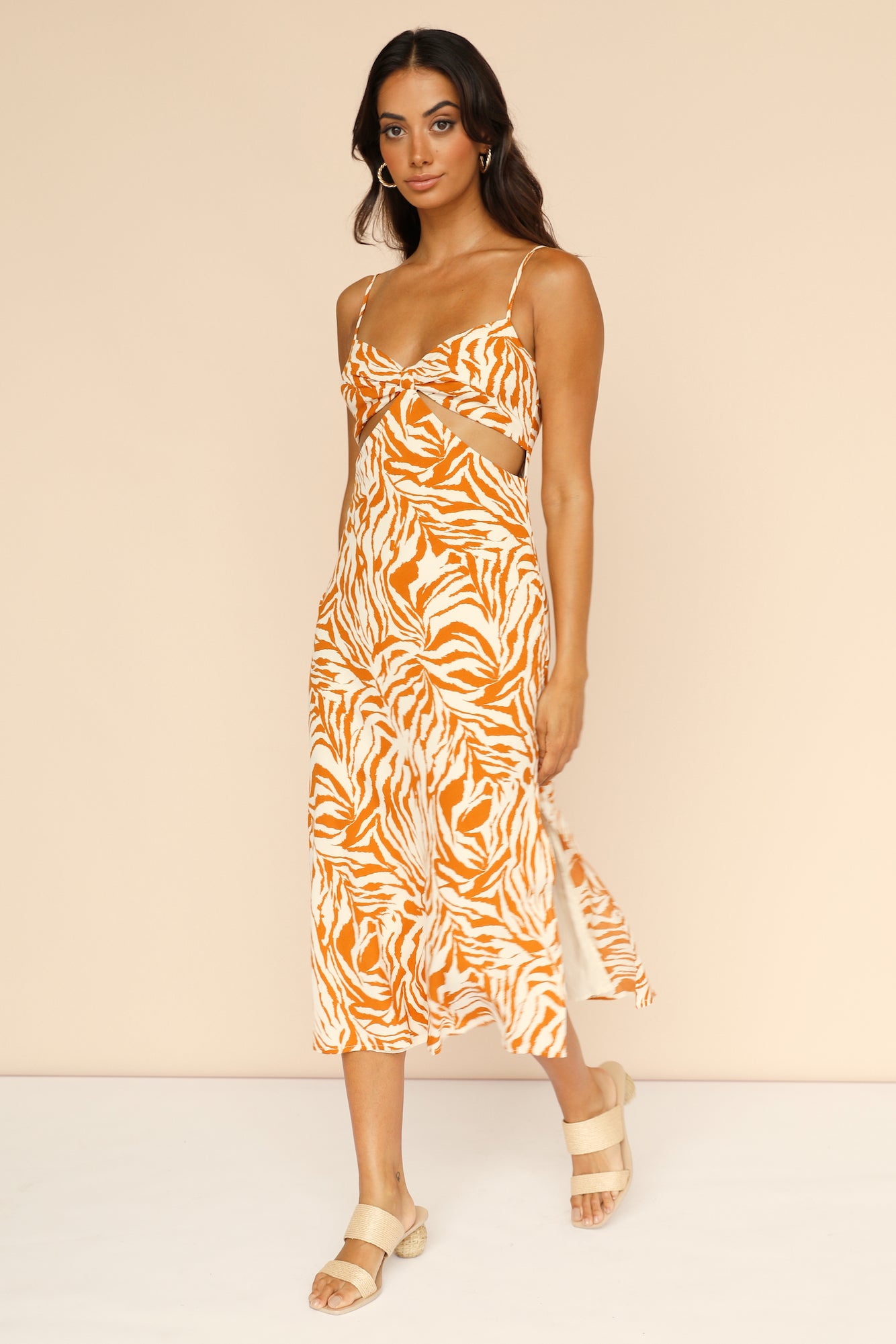 Tigers Eyes Maxi Dress-Seaa Fashion