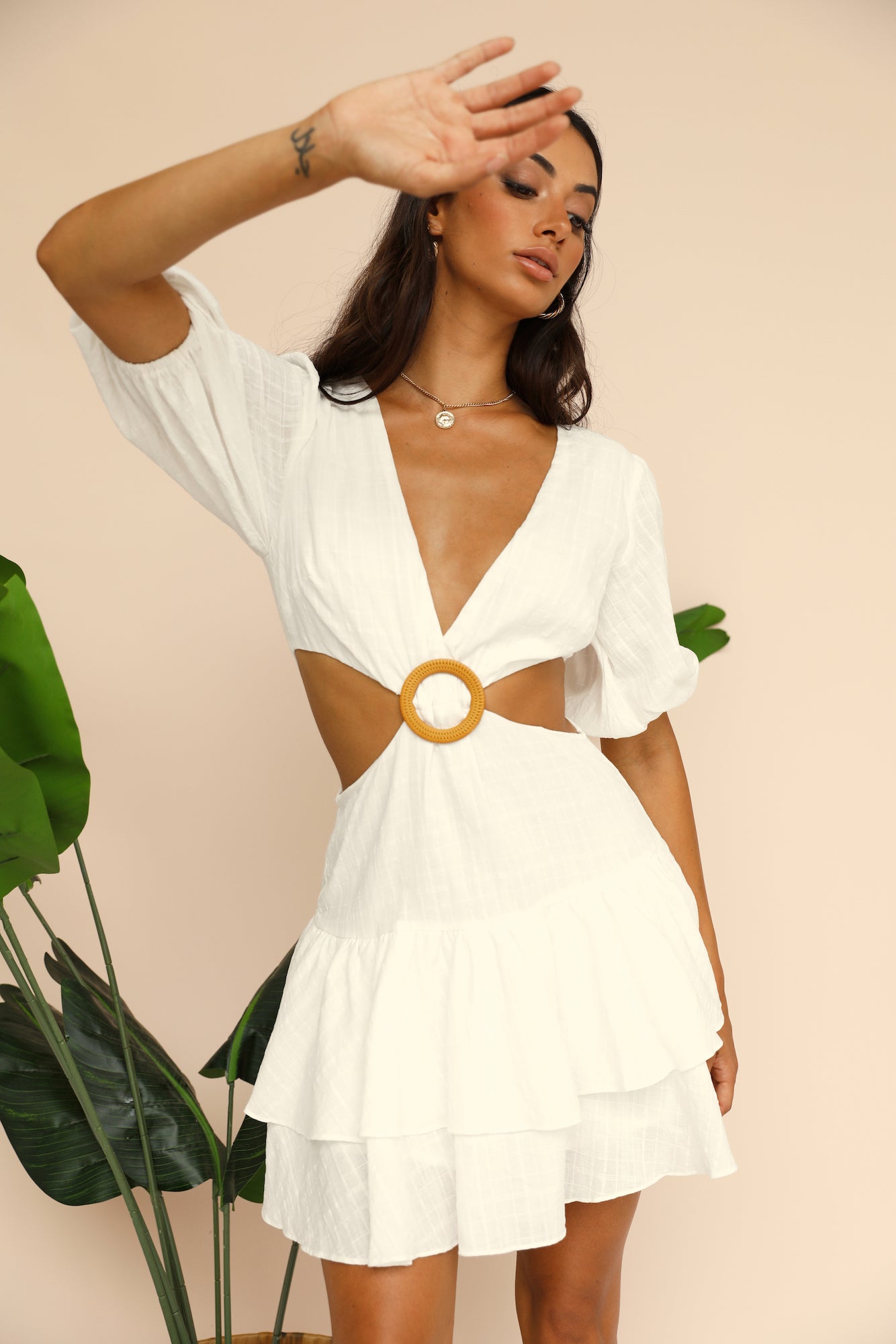 Vanilla Essence Dress White-Seaa Fashion