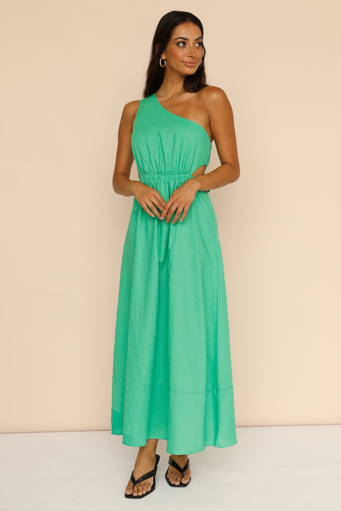 Found The Way Maxi Dress Green-Seaa Fashion