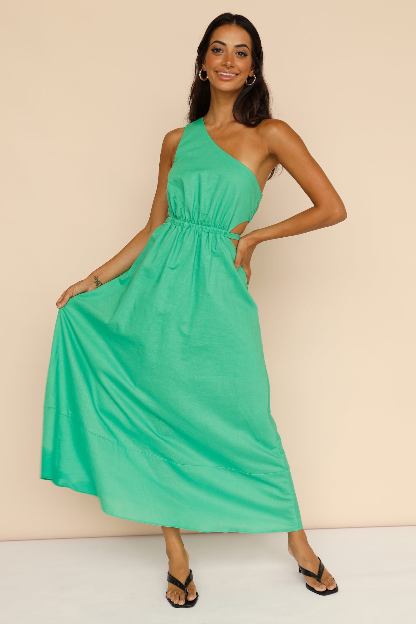 Found The Way Maxi Dress Green-Seaa Fashion