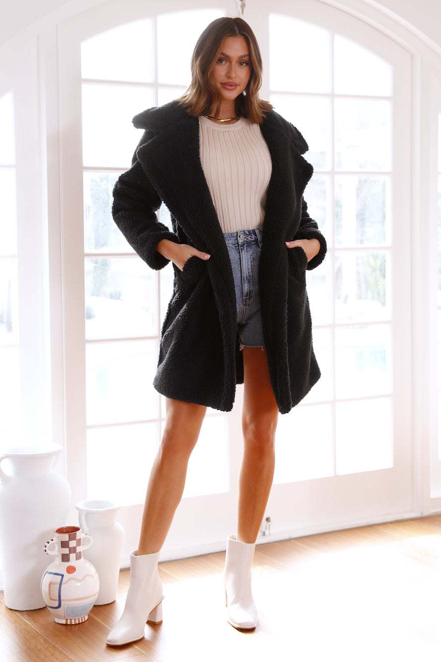 Luvie Coat Black-Seaa Fashion