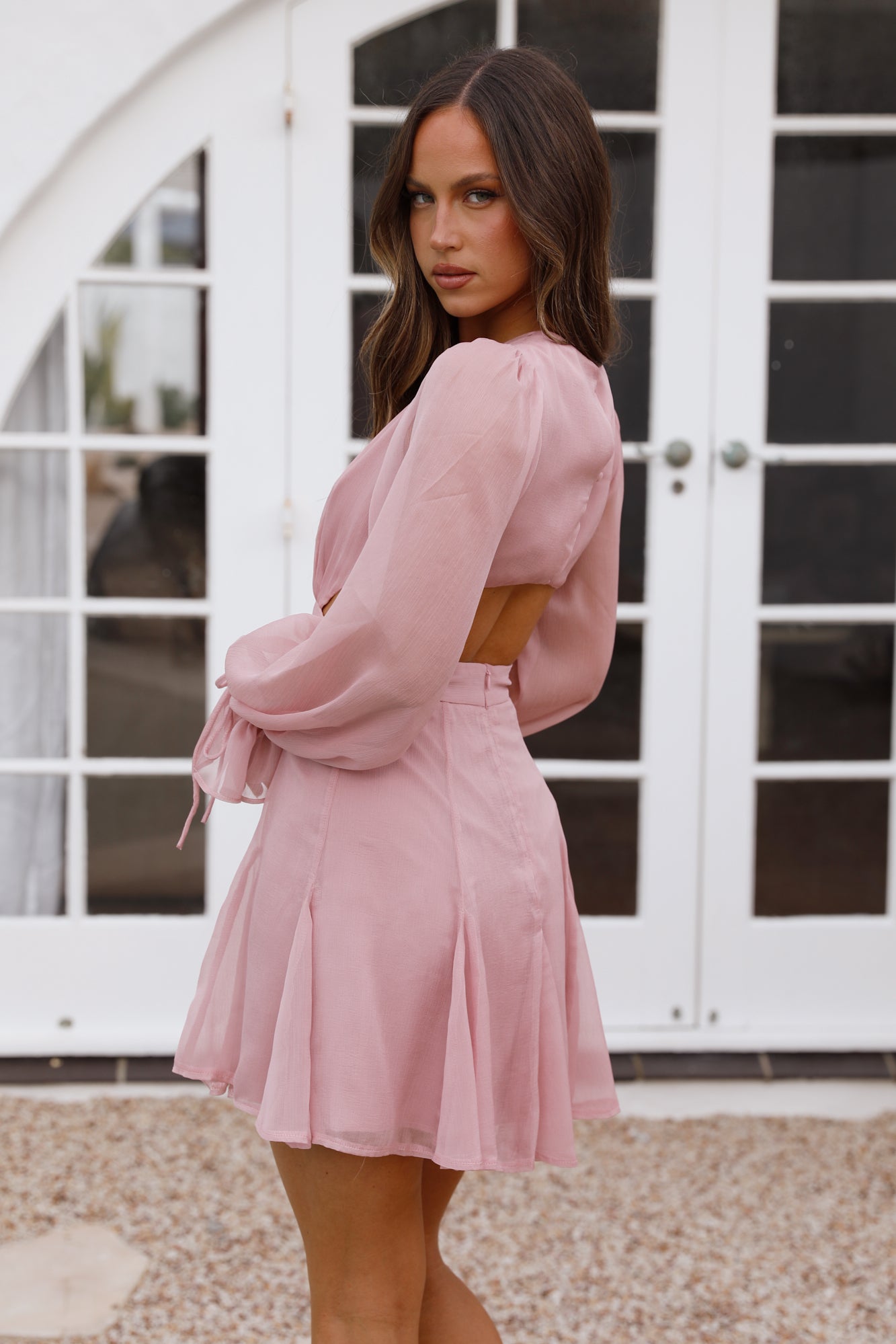 Athenia Dress Pink-Seaa Fashion