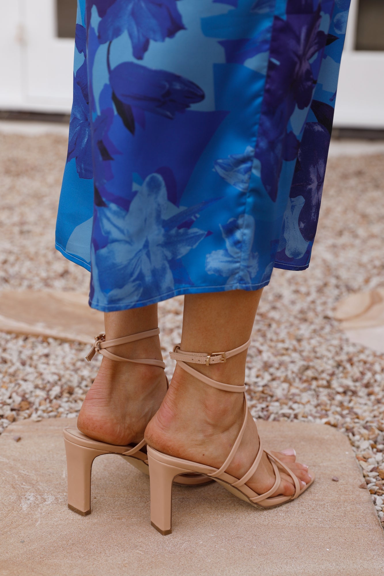 VERALI Kindred Strappy Block Heels Nude Smooth-Seaa Fashion