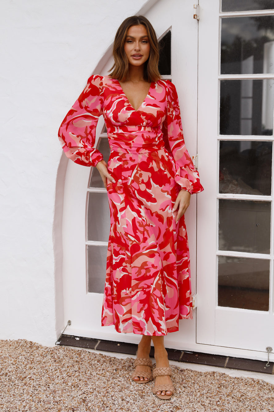 Love The Way Maxi Dress Red-Seaa Fashion