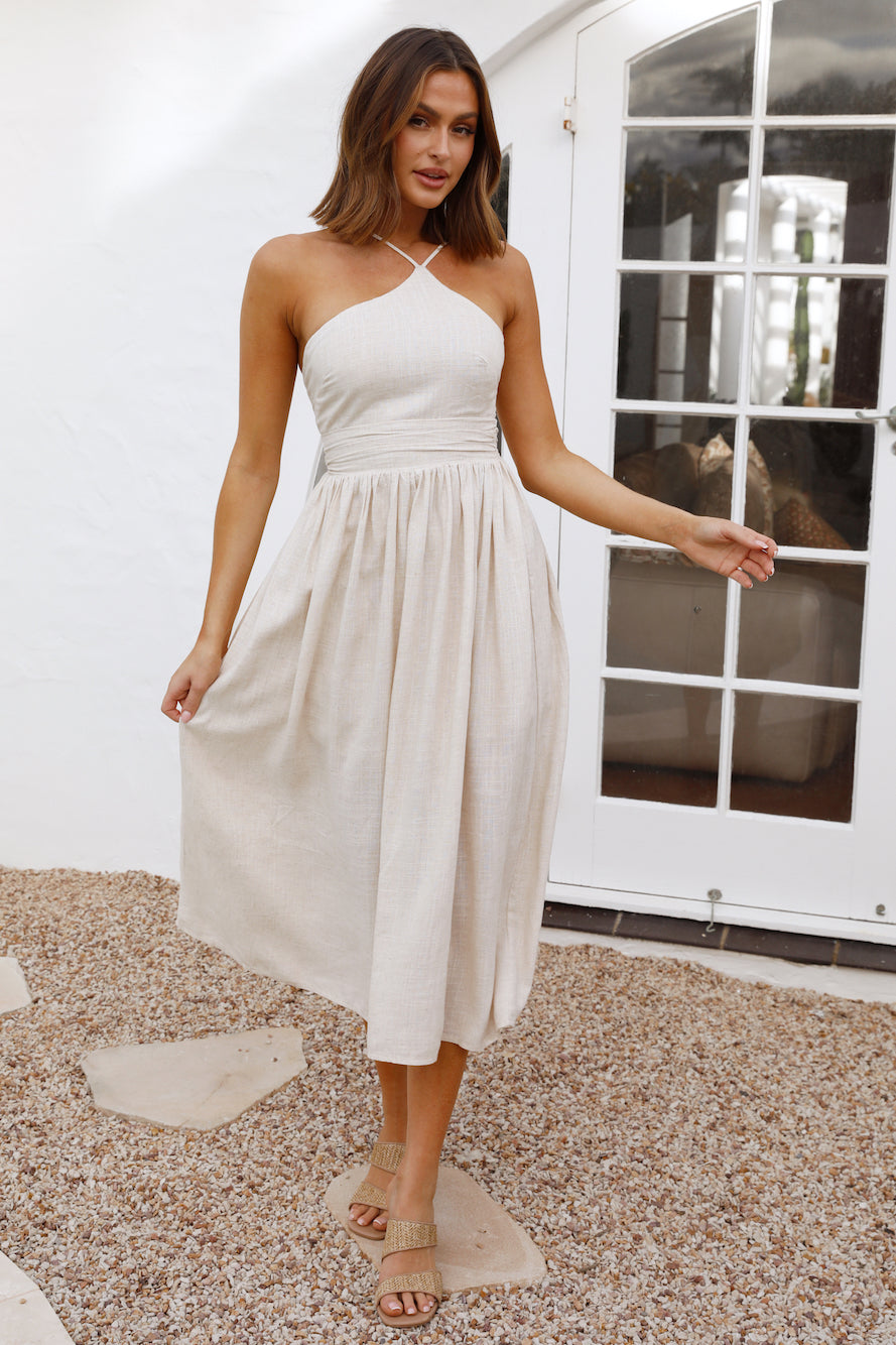 Sifting Sands Maxi Dress Beige-Seaa Fashion