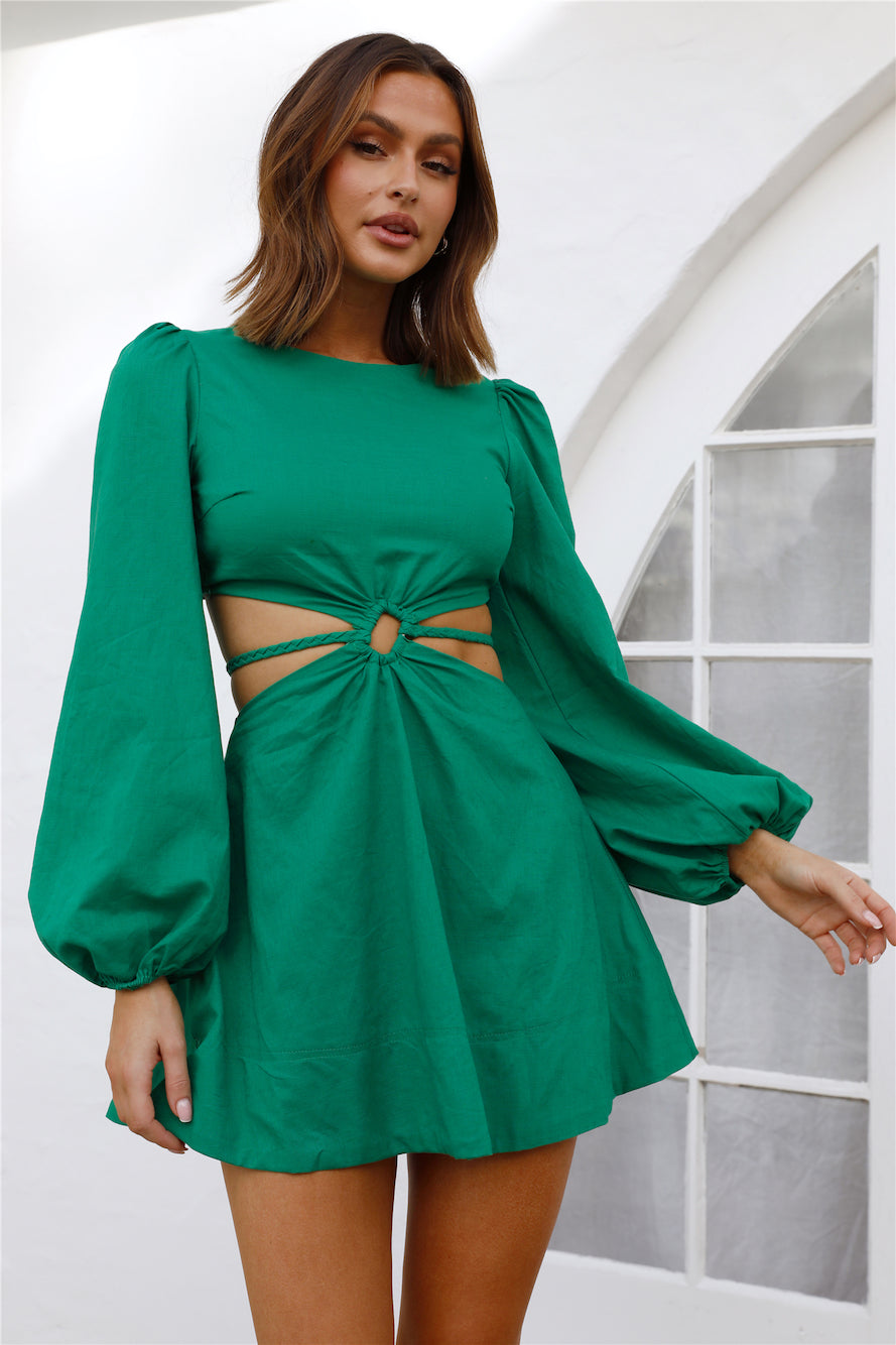 Marquee Dress Green-Seaa Fashion