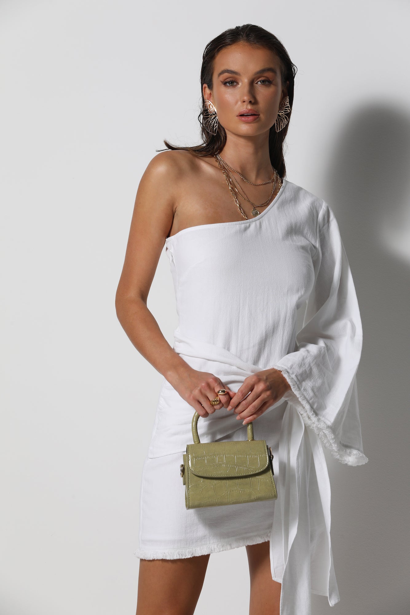 RUNAWAY THE LABEL Liana Dress White-Seaa Fashion