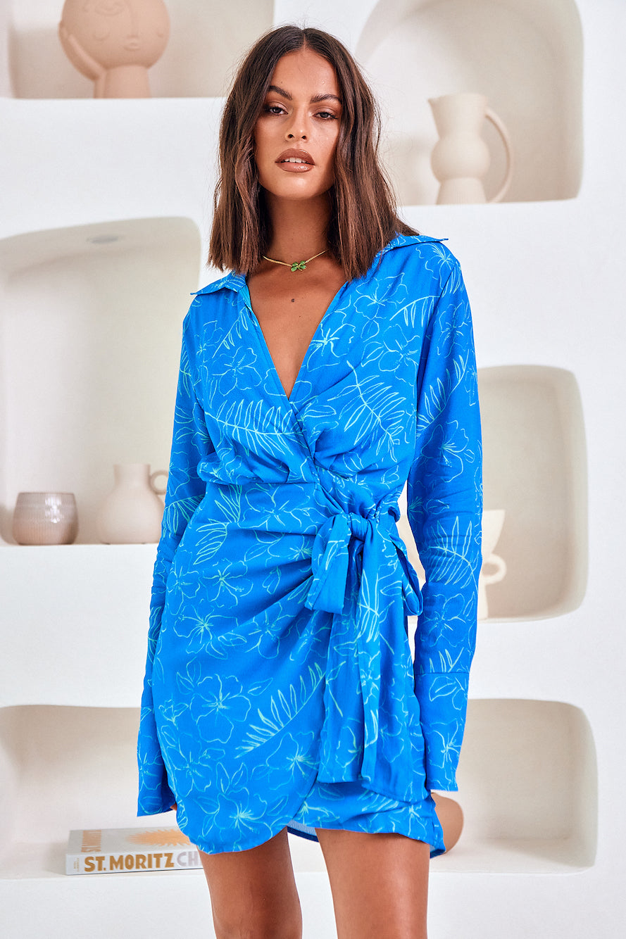 CHARLIE HOLIDAY Amanda Mini Dress Tropicana-Seaa Fashion