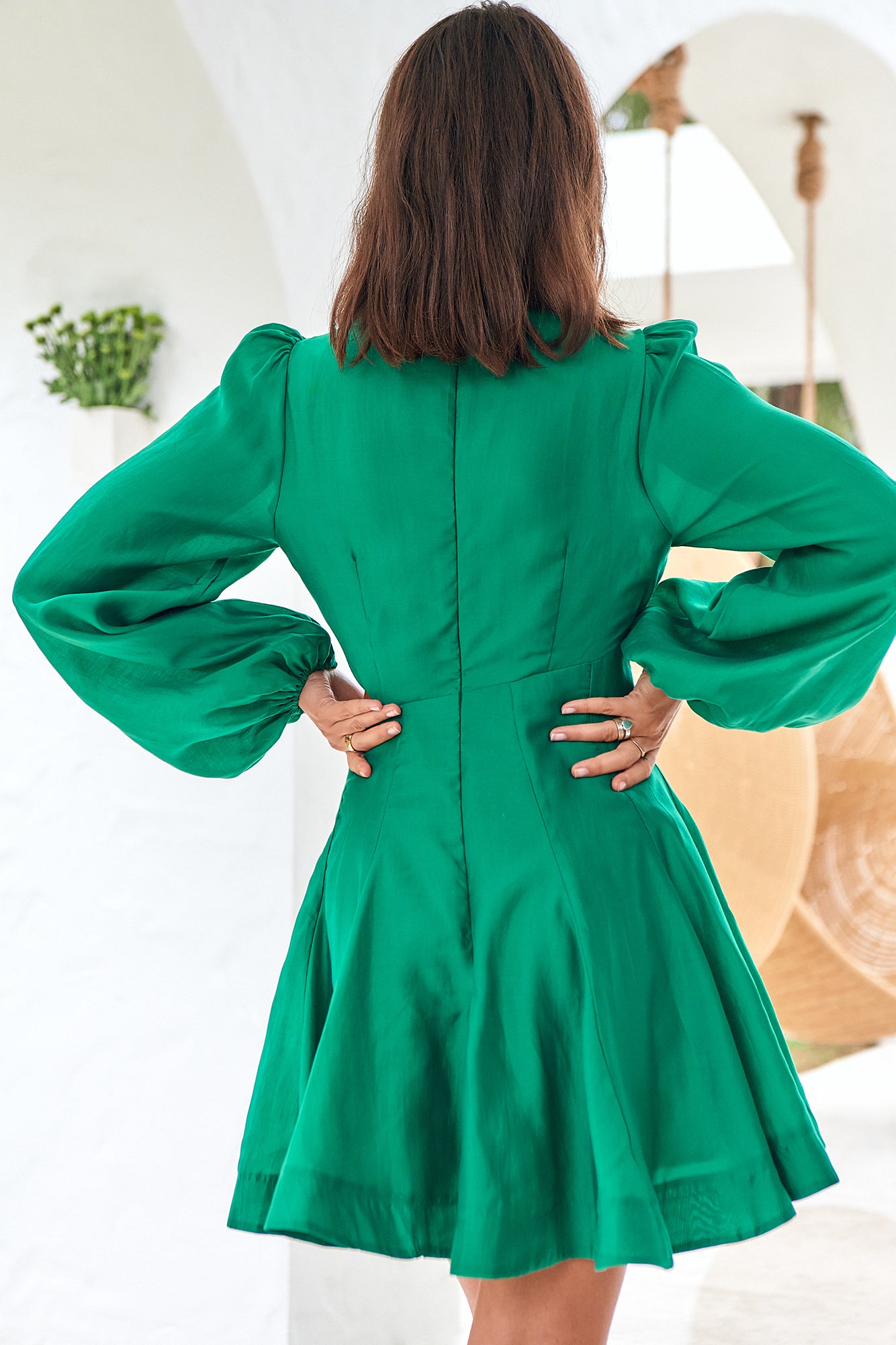 Symbols Of Nature Dress Green-Seaa Fashion