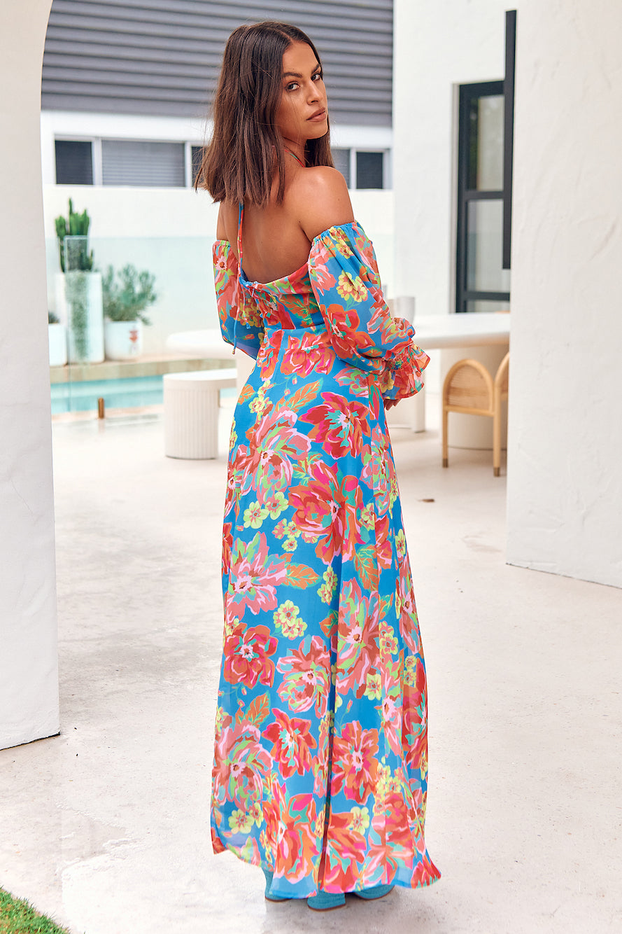 SEVEN WONDERS Giza Midi Dress Eden Print-Seaa Fashion