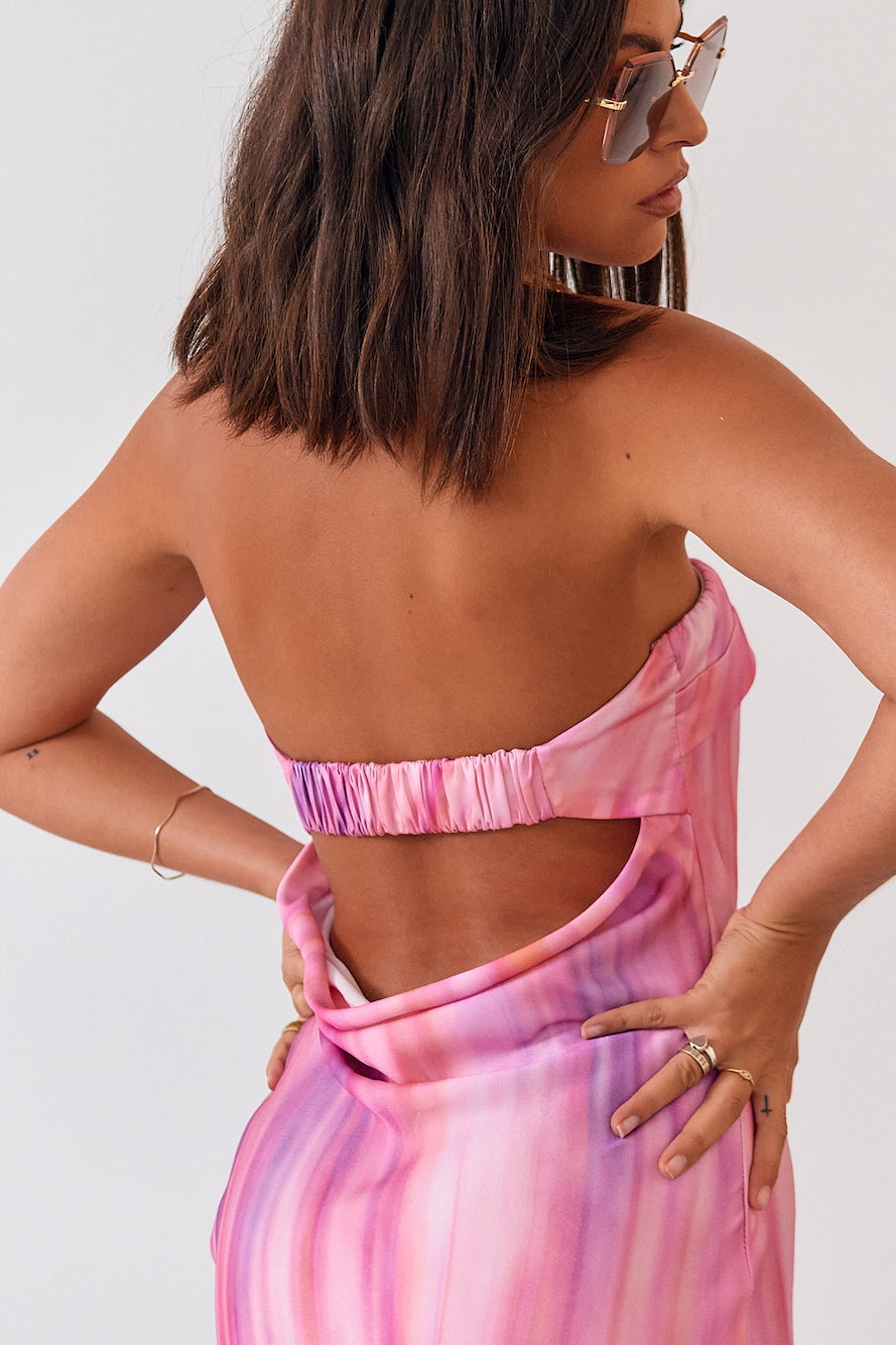 Venti Maxi Dress Pink-Seaa Fashion