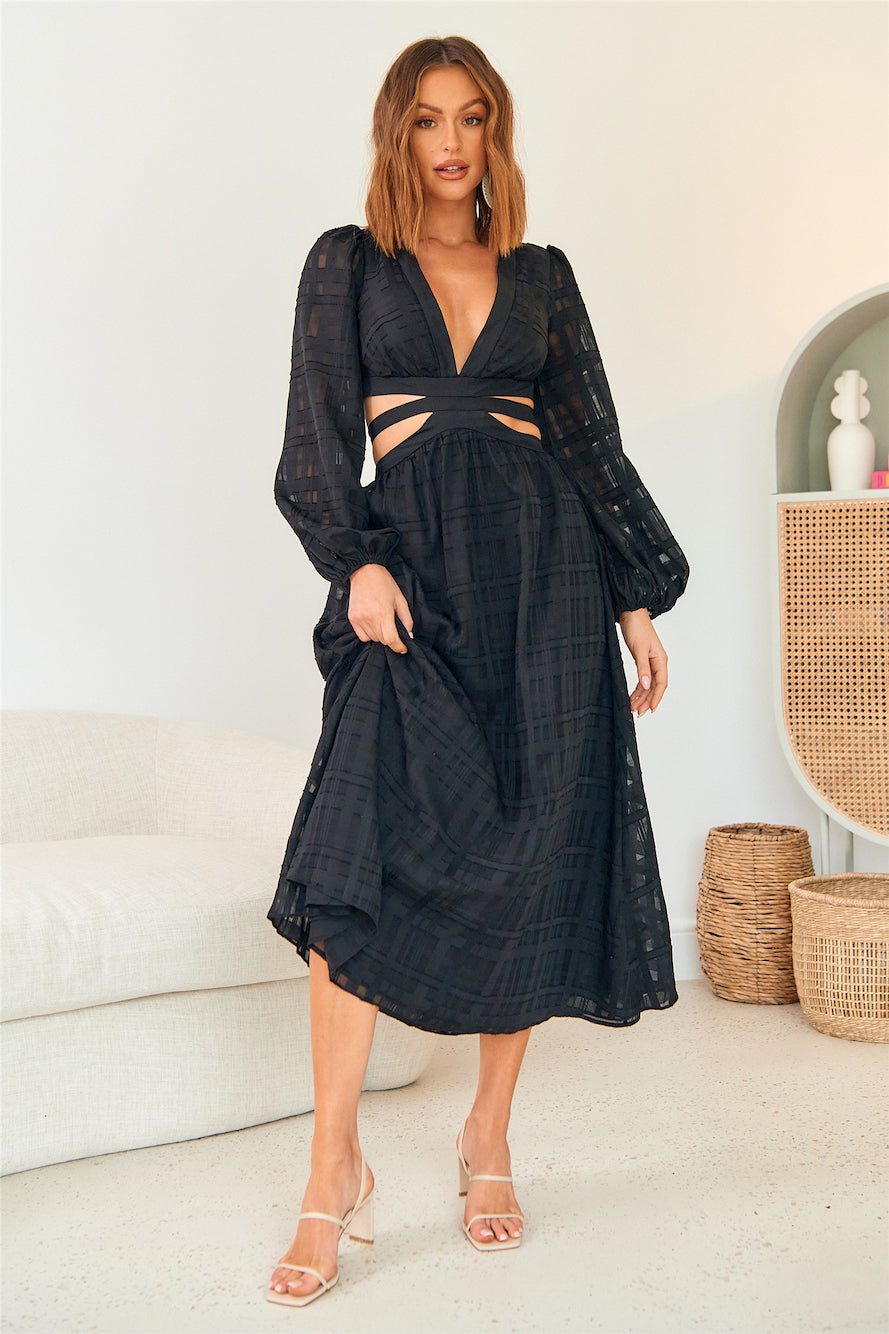 Neo Paradise Maxi Dress Black-Seaa Fashion