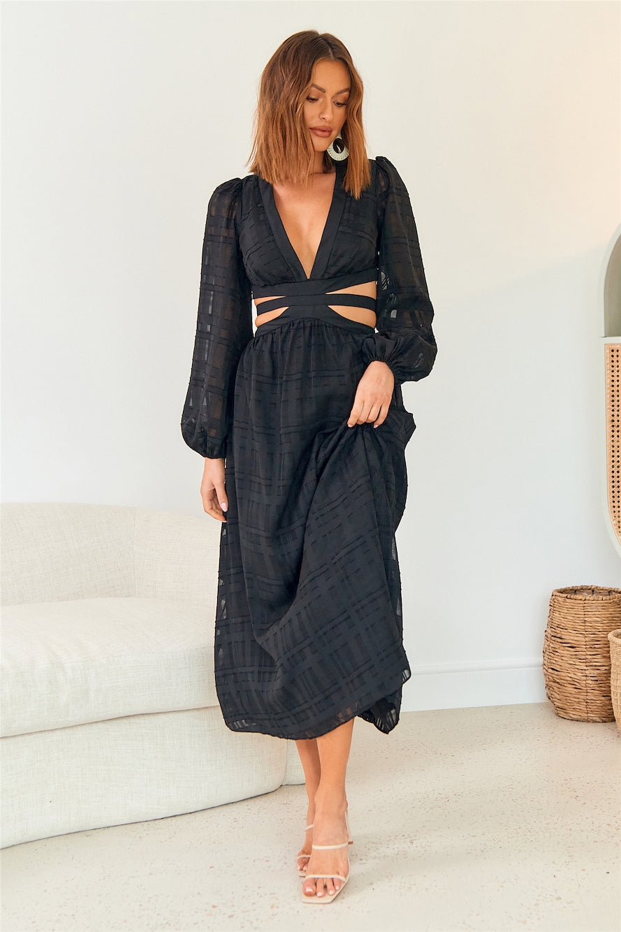 Neo Paradise Maxi Dress Black-Seaa Fashion