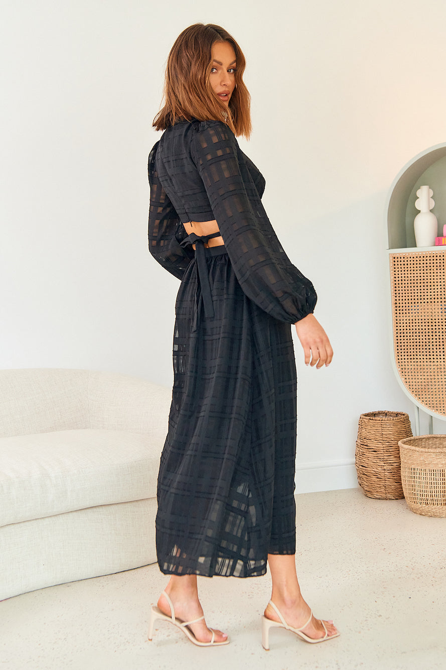 Neo Paradise Maxi Dress Black-Seaa Fashion