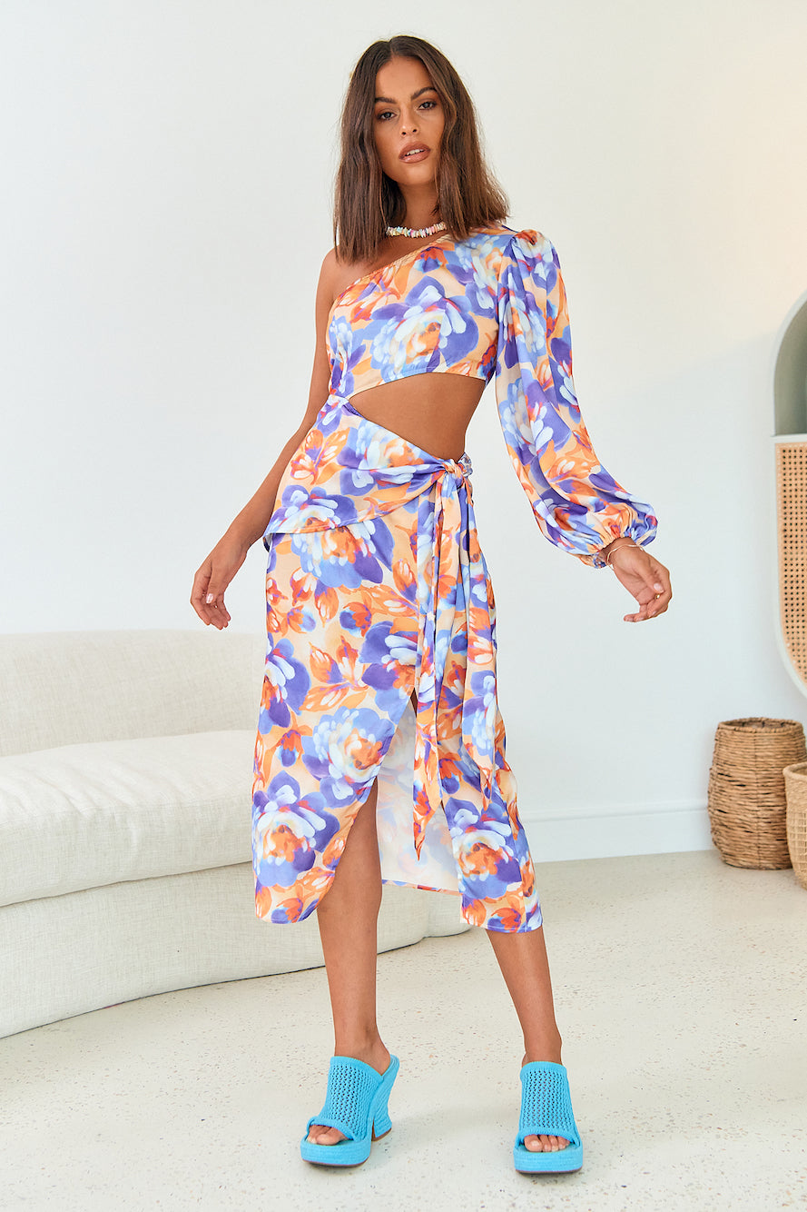 Somebody Different Midi Dress Multi-Seaa Fashion