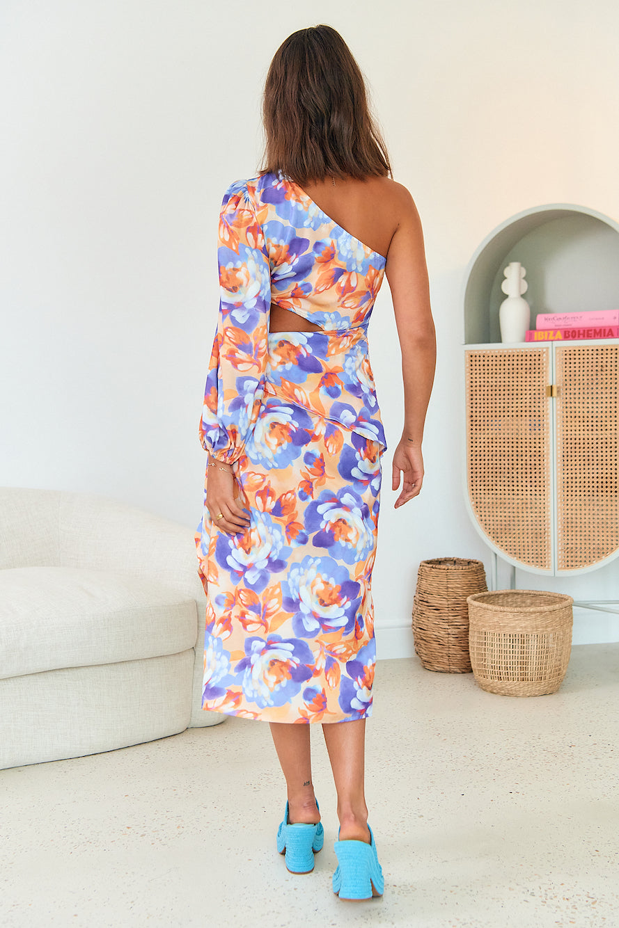 Somebody Different Midi Dress Multi-Seaa Fashion