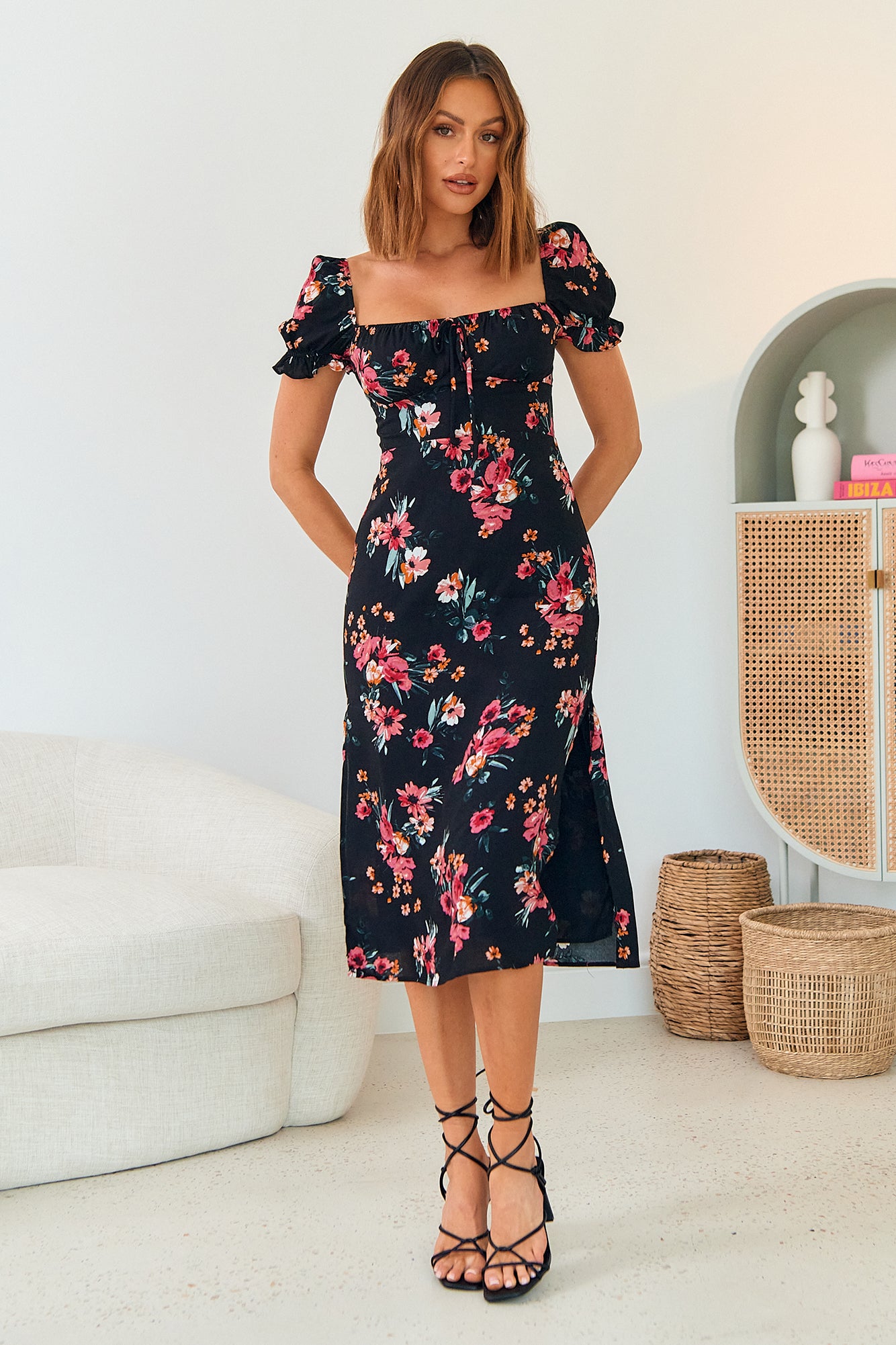 Step Into Paradise Midi Dress Floral-Seaa Fashion