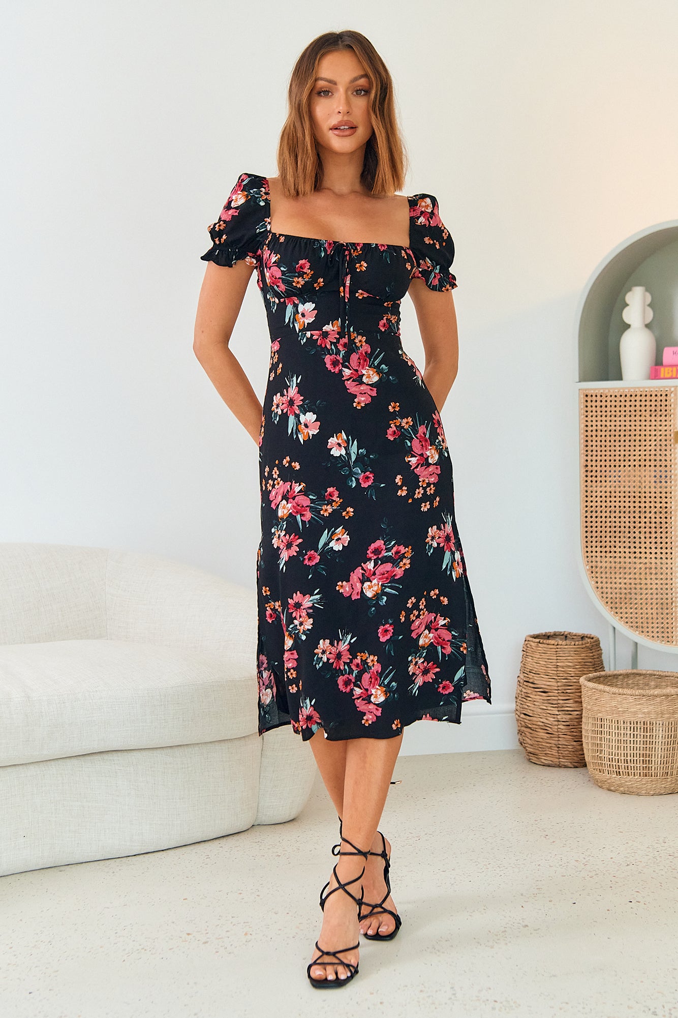 Step Into Paradise Midi Dress Floral-Seaa Fashion