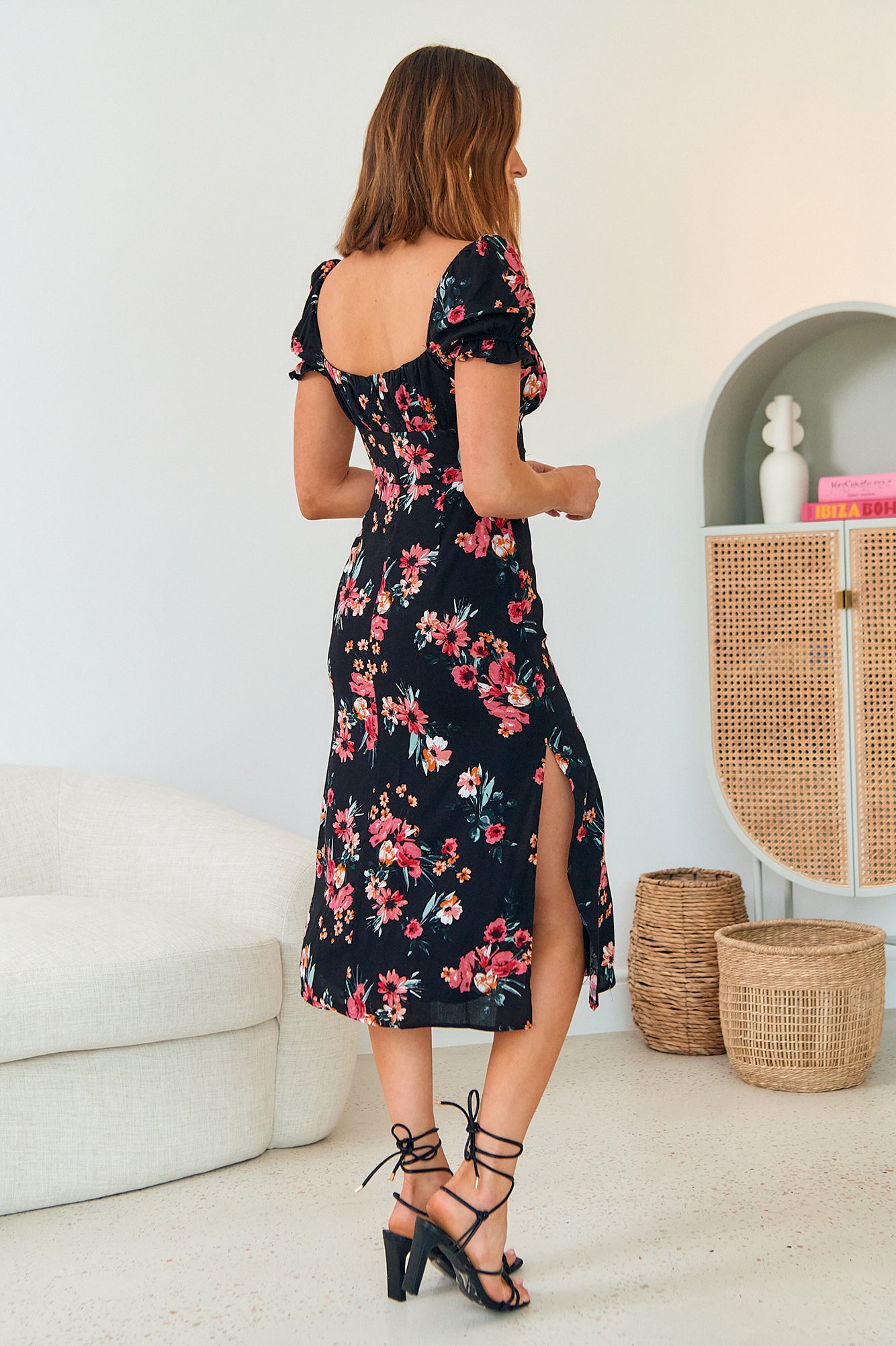 Step Into Paradise Midi Dress Floral-Seaa Fashion