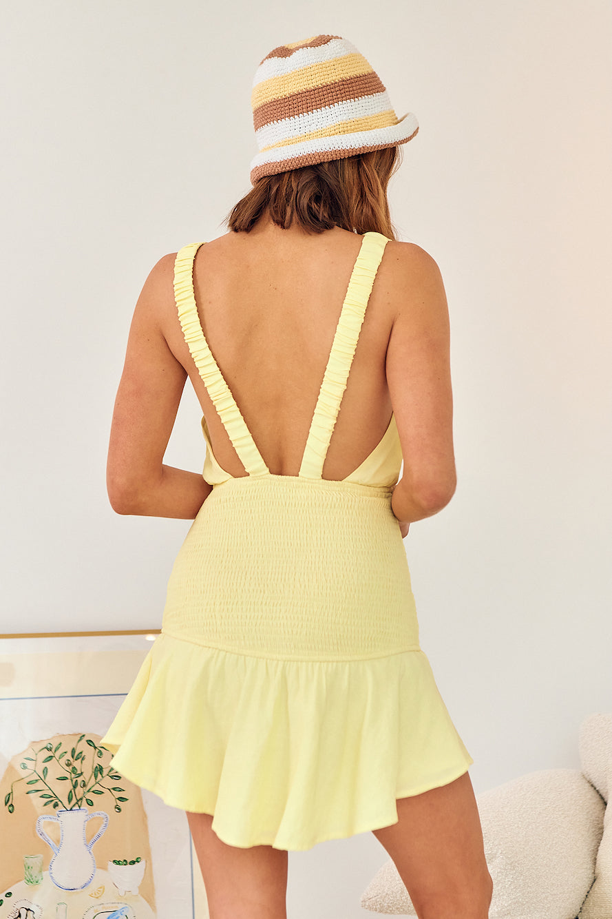 Verbena Dress Yellow-Seaa Fashion