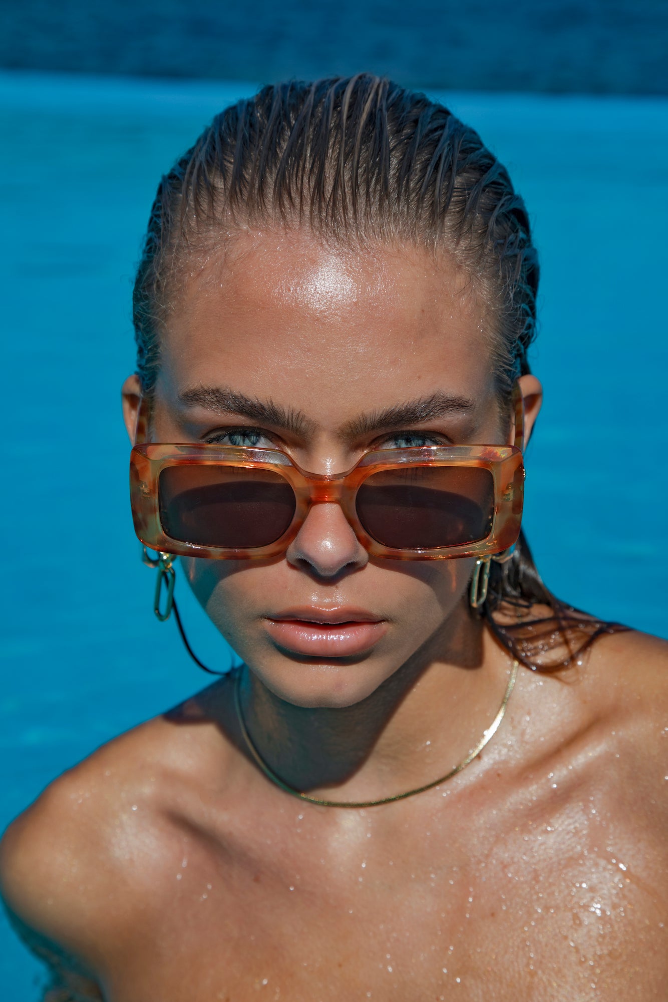 PETA + JAIN Lopez Sunglasses Tort Brown-Seaa Fashion