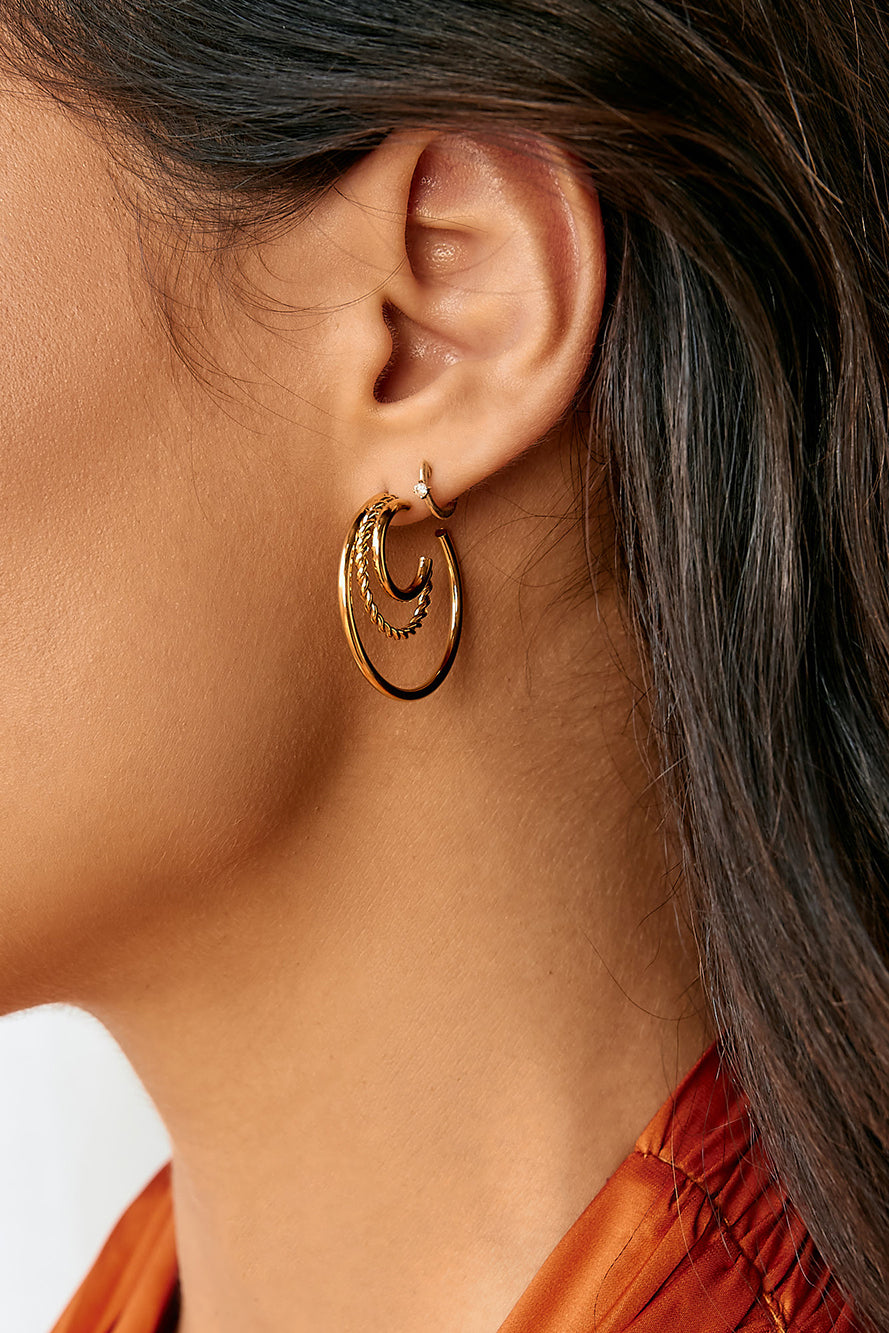 Venna Earrings Gold-Seaa Fashion