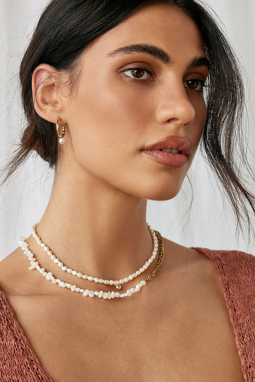 18k Gold Plated Question And Answer Necklace-Seaa Fashion