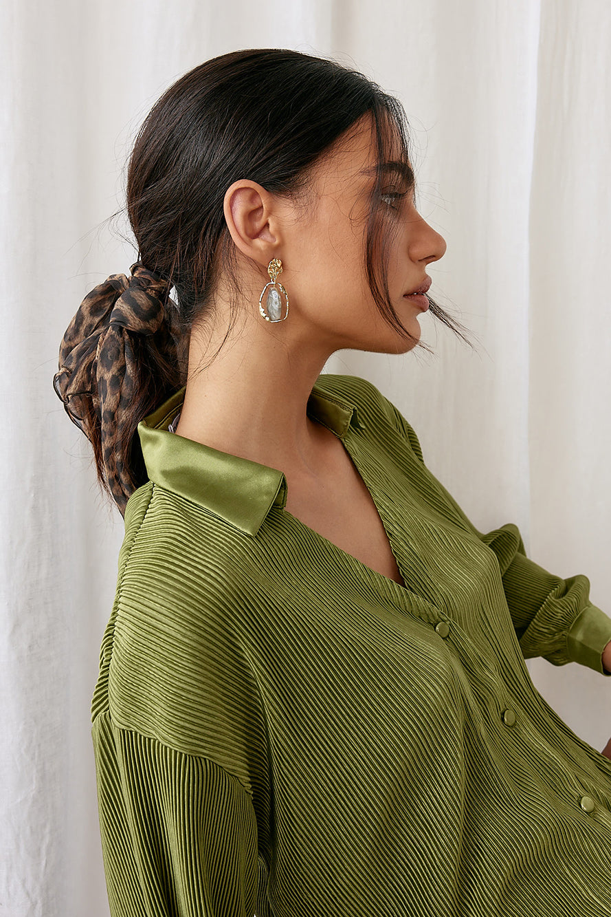 Mona Lisa Earrings Grey-Seaa Fashion