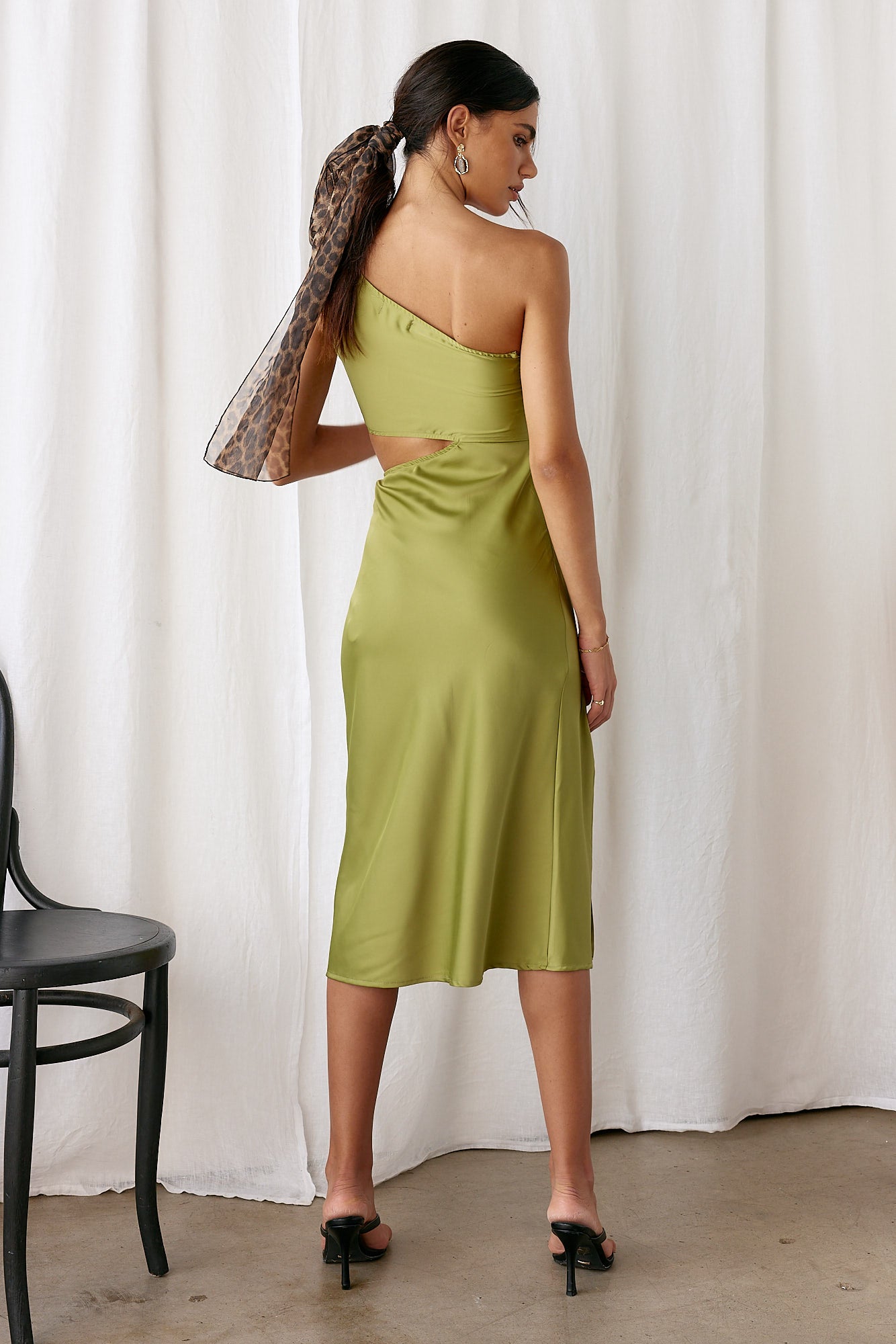 Evening Calling Midi Dress Green-Seaa Fashion