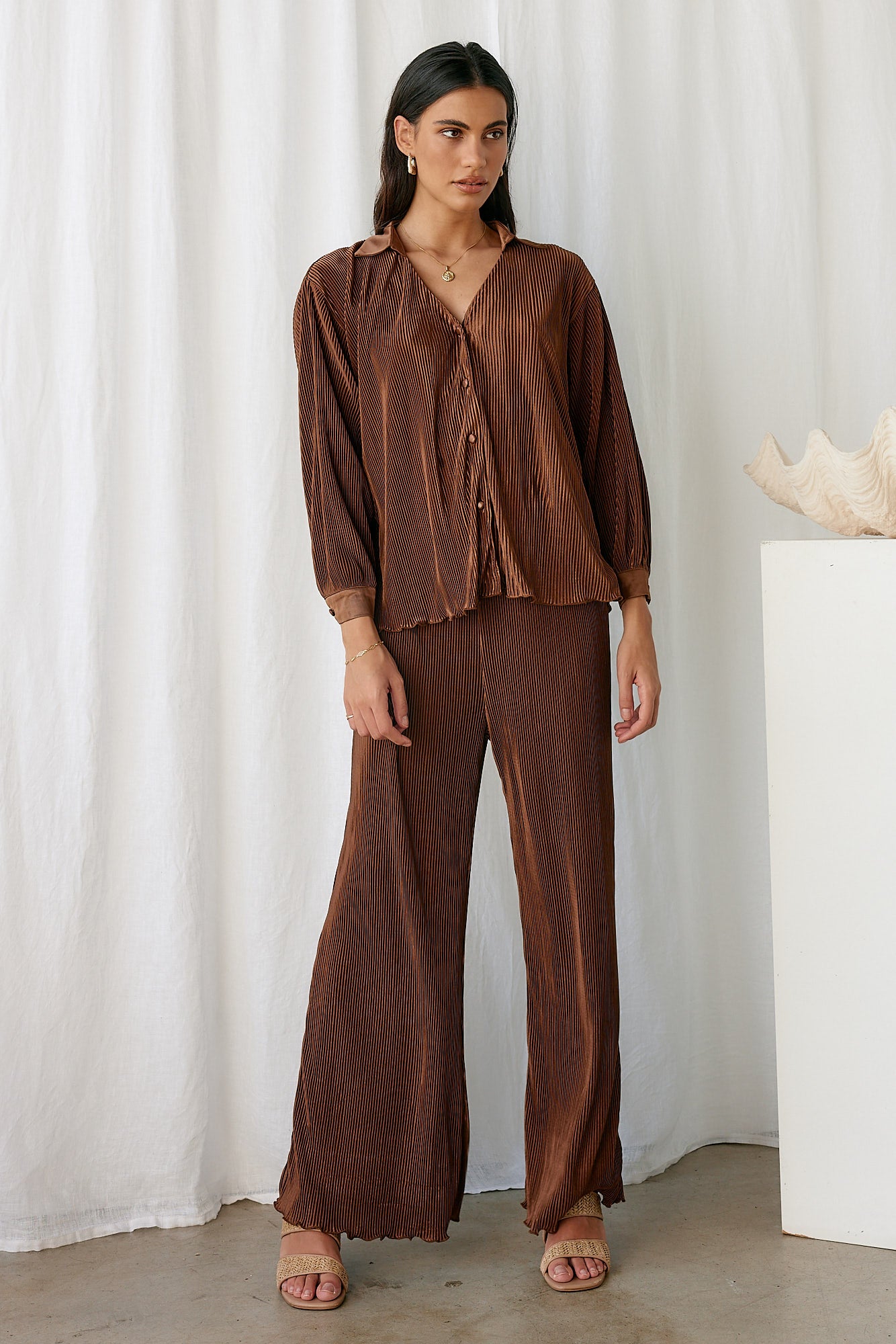 Voyager Pants Brown-Seaa Fashion