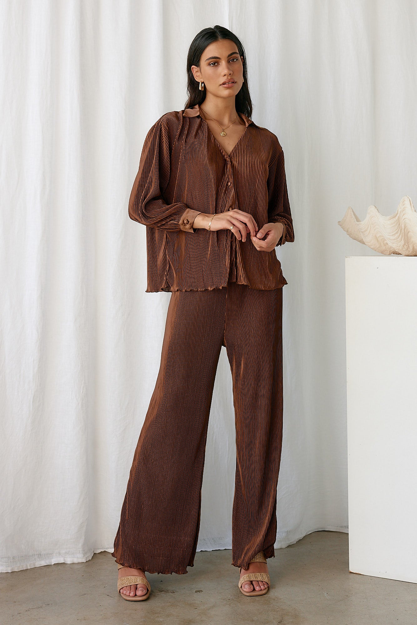 Voyager Pants Brown-Seaa Fashion