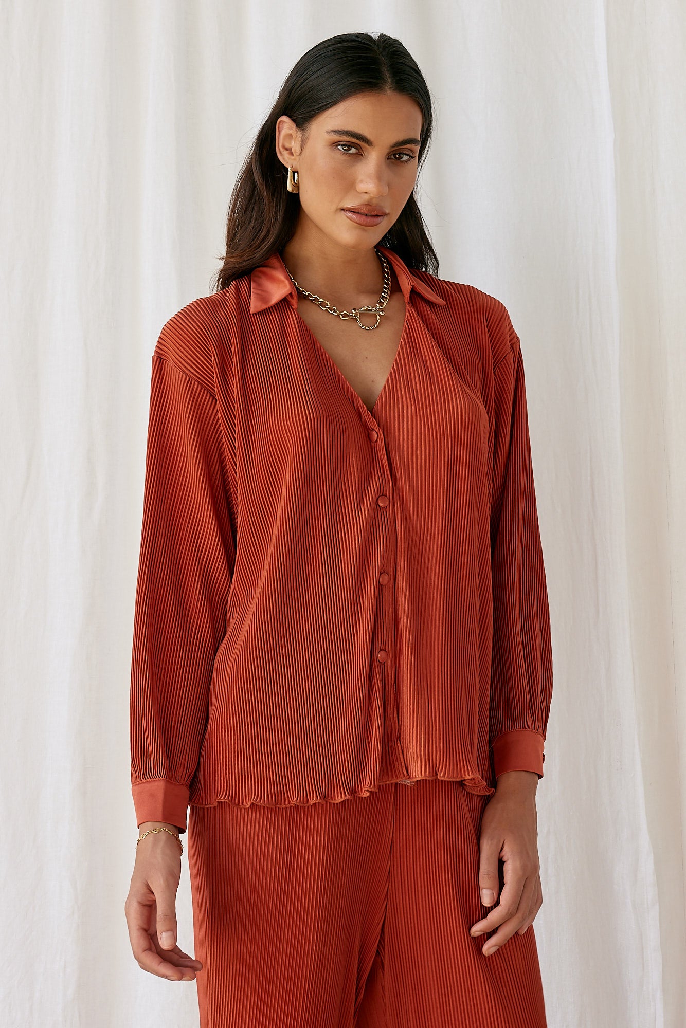 Voyager Shirt Red-Seaa Fashion