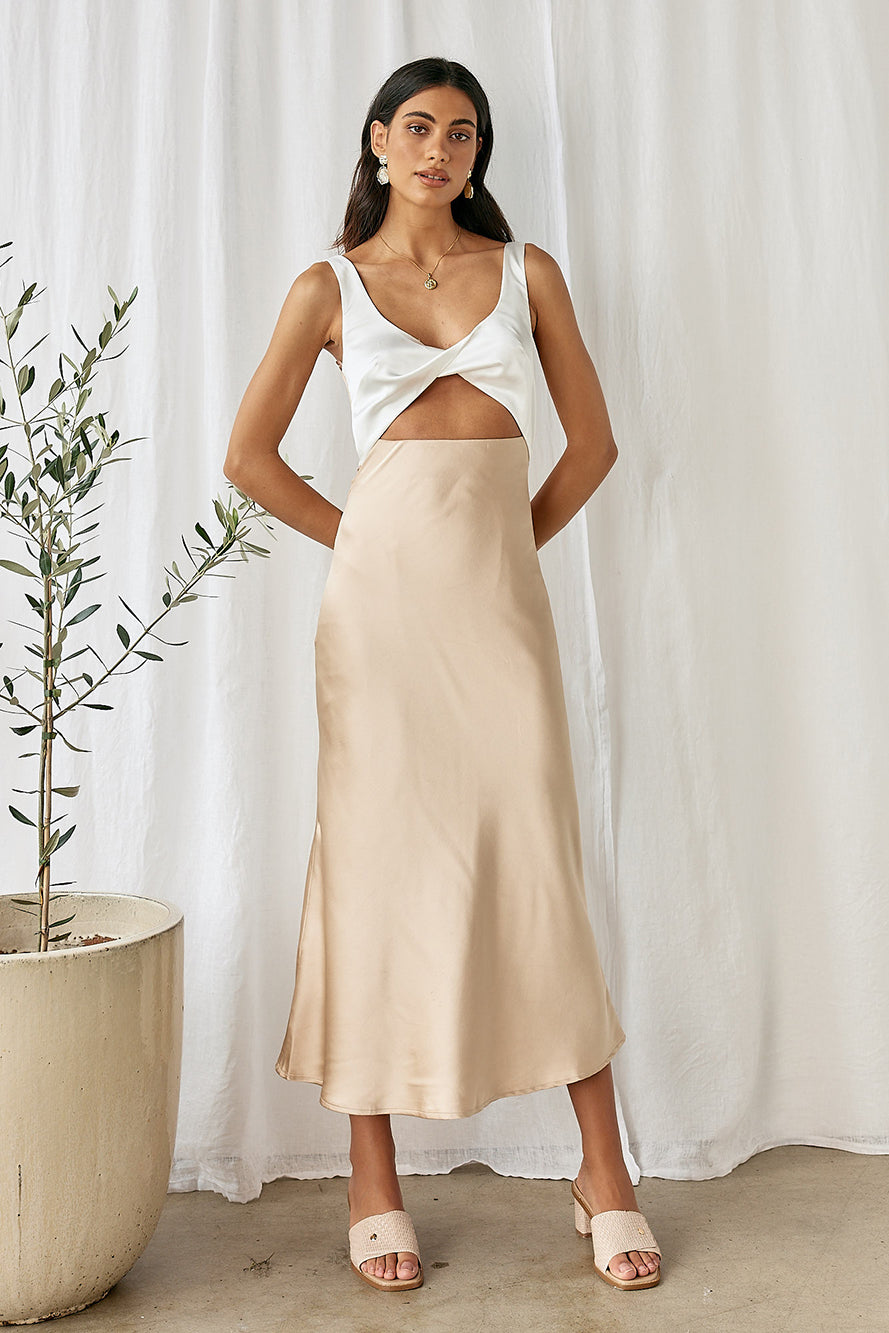 When You Breathe Maxi Dress Beige-Seaa Fashion
