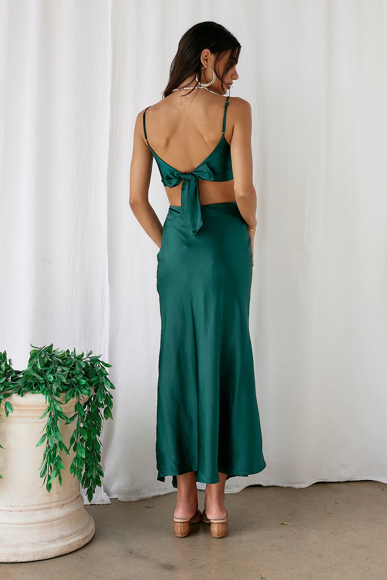 City Sunset Maxi Dress Forest Green-Seaa Fashion