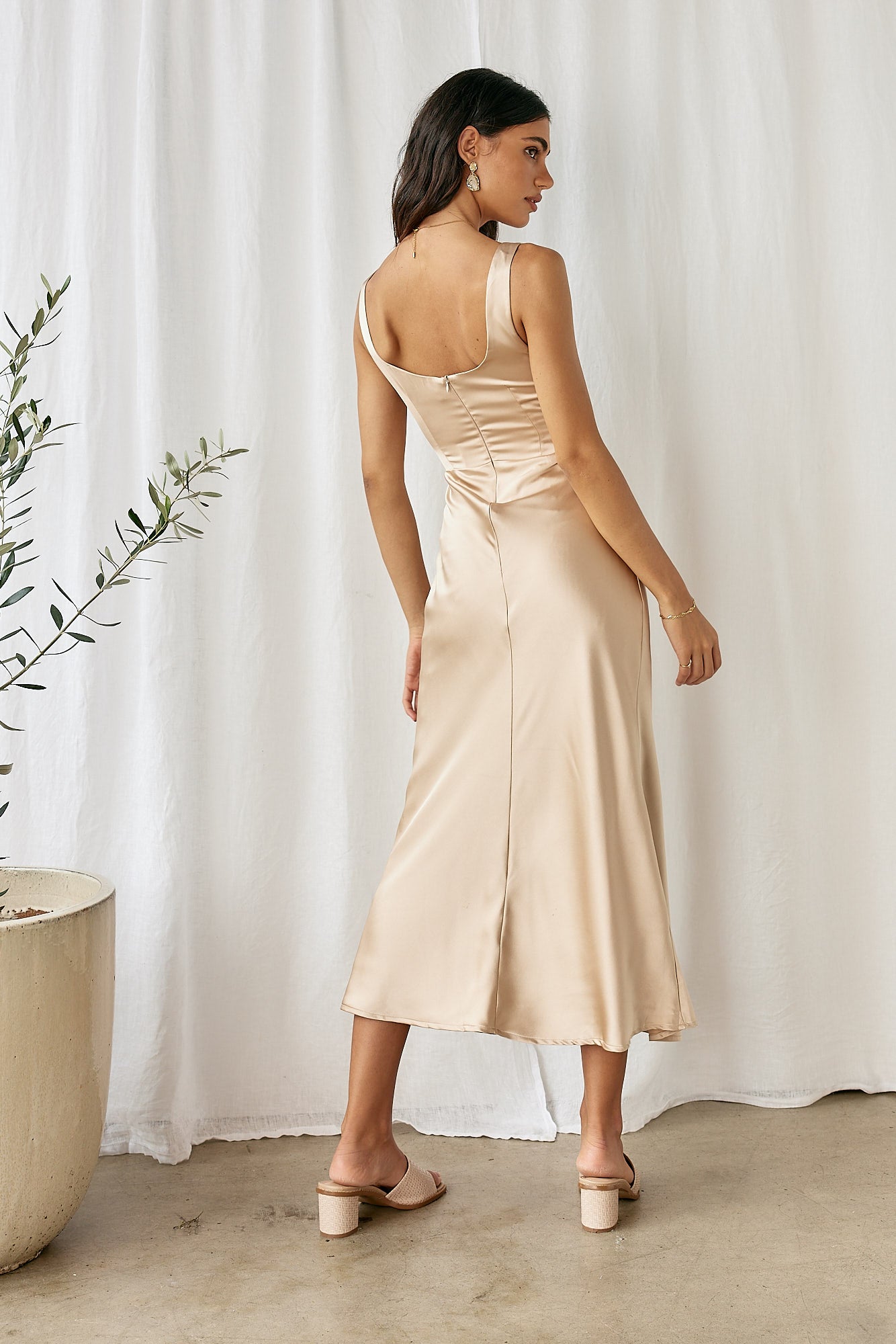 When You Breathe Maxi Dress Beige-Seaa Fashion