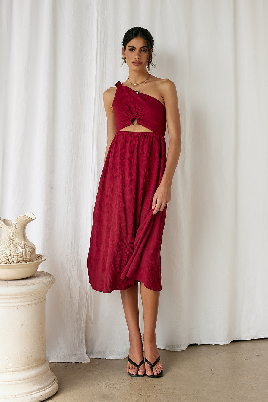 Dive In Maxi Dress Red-Seaa Fashion