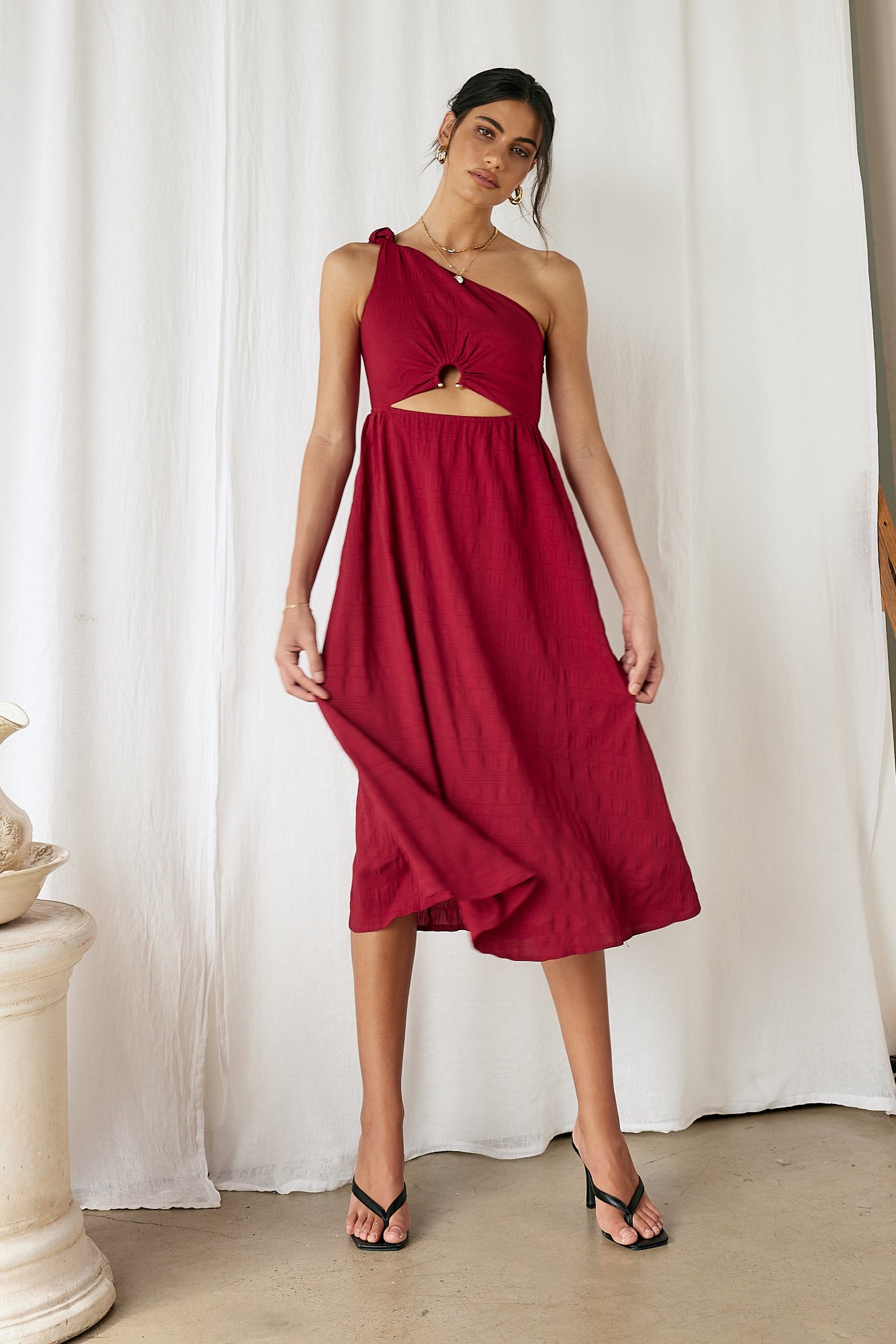 Dive In Maxi Dress Red-Seaa Fashion